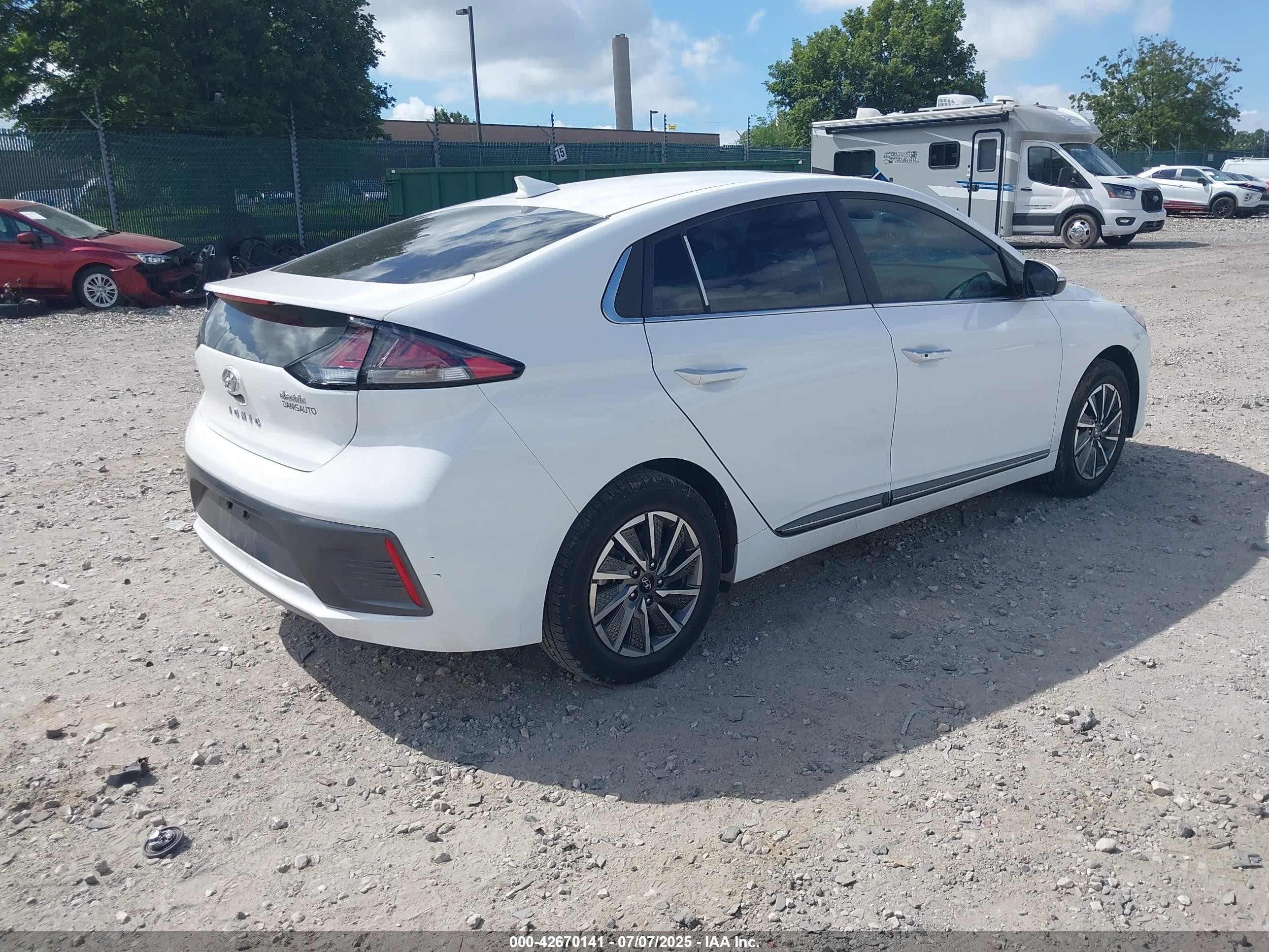 2021 Hyundai Ioniq Electric Limited White vin: KMHC85LJ9MU079749