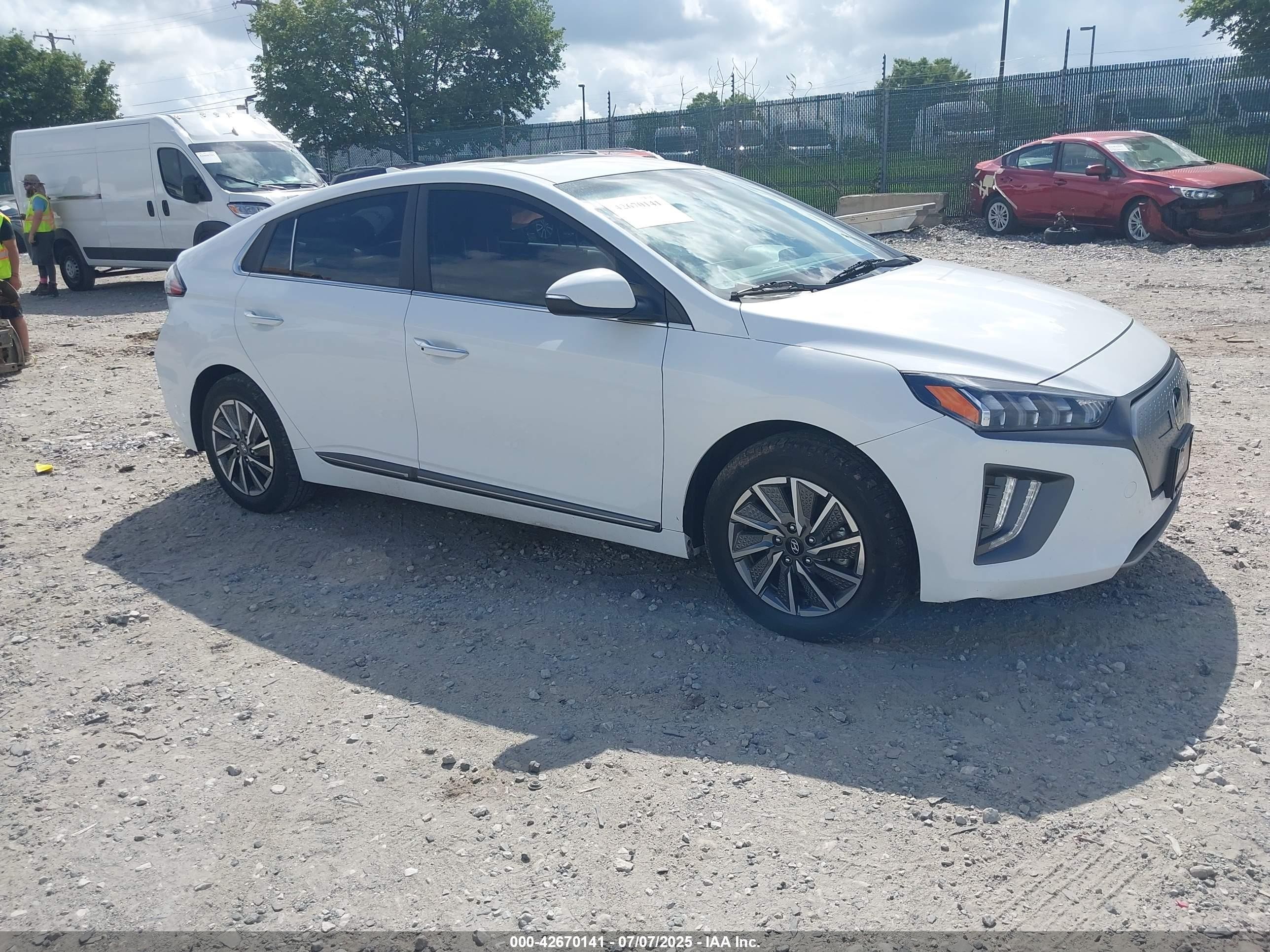 2021 Hyundai Ioniq Electric Limited White vin: KMHC85LJ9MU079749