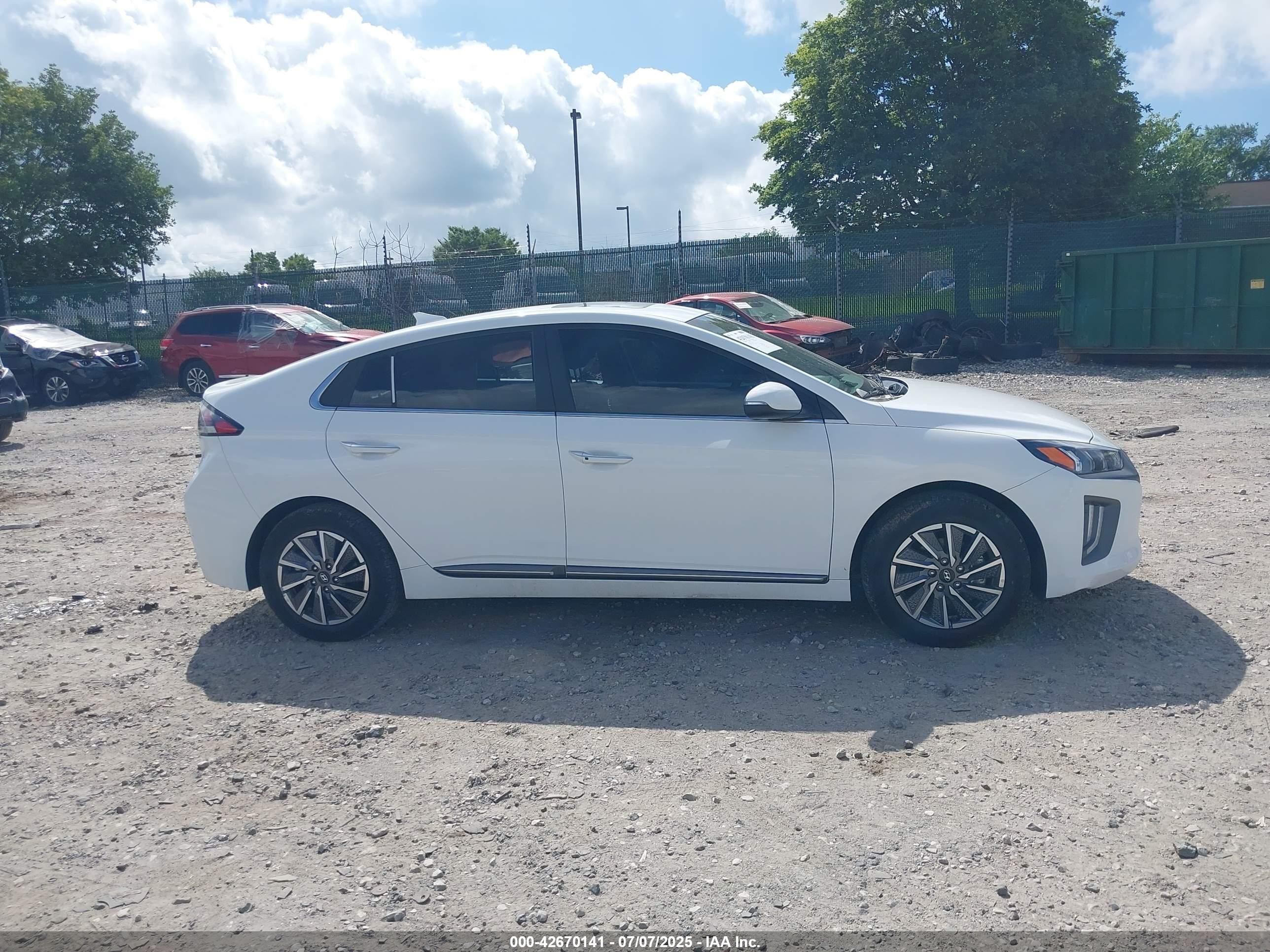 2021 Hyundai Ioniq Electric Limited White vin: KMHC85LJ9MU079749