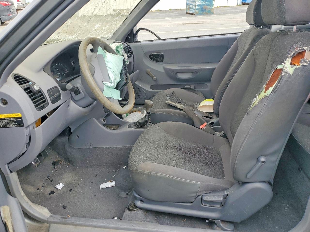 2004 Hyundai Accent Base Gray vin: KMHCF35C54U299849