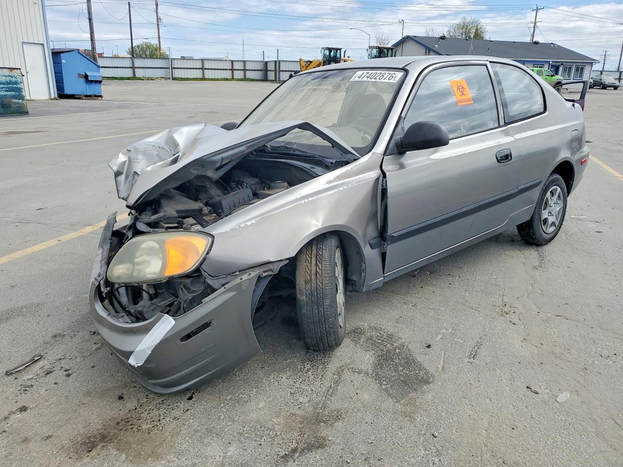 2004 Hyundai Accent Base Gray vin: KMHCF35C54U299849