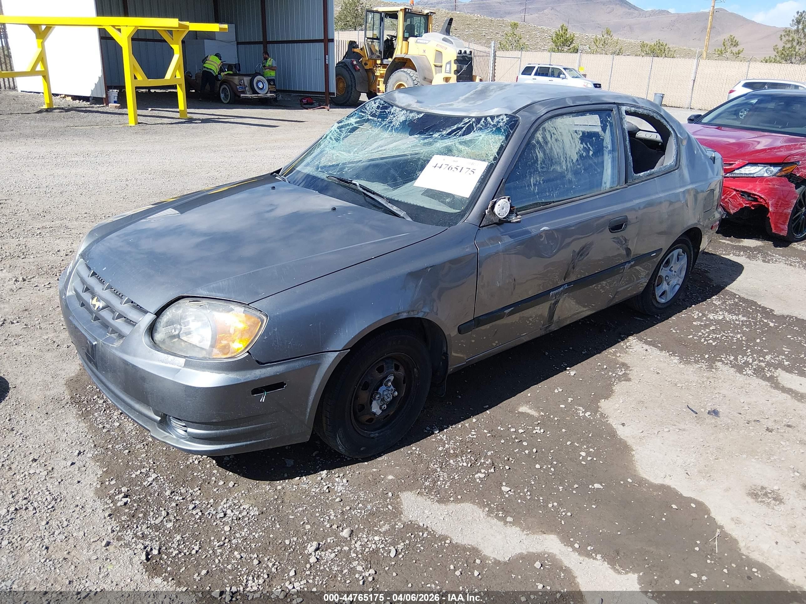 2003 Hyundai Accent   Gray vin: KMHCF35C93U270269