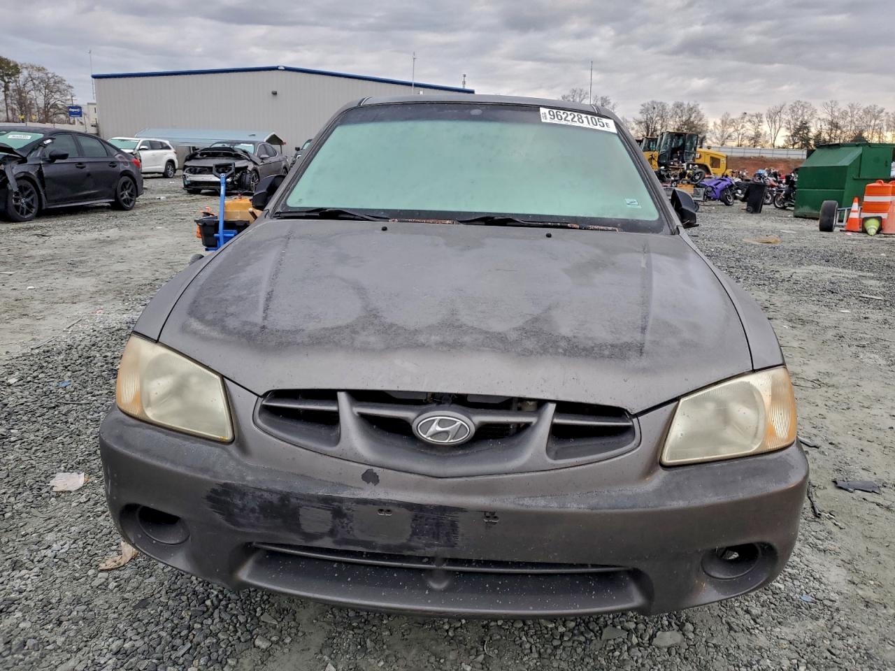 2001 Hyundai Accent L Серый vin: KMHCF35G11U101251