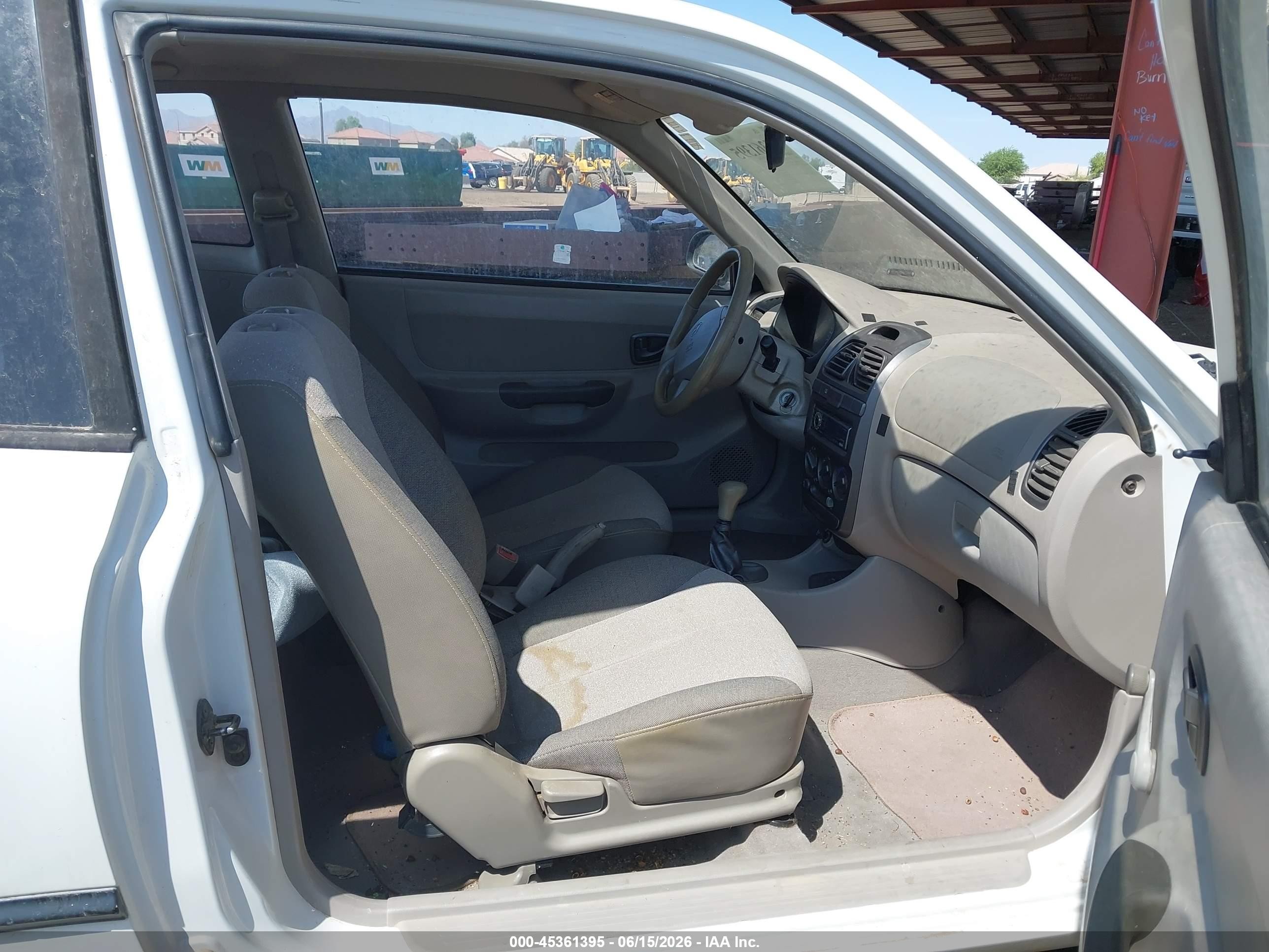 2002 Hyundai Accent L White vin: KMHCF35G62U160703