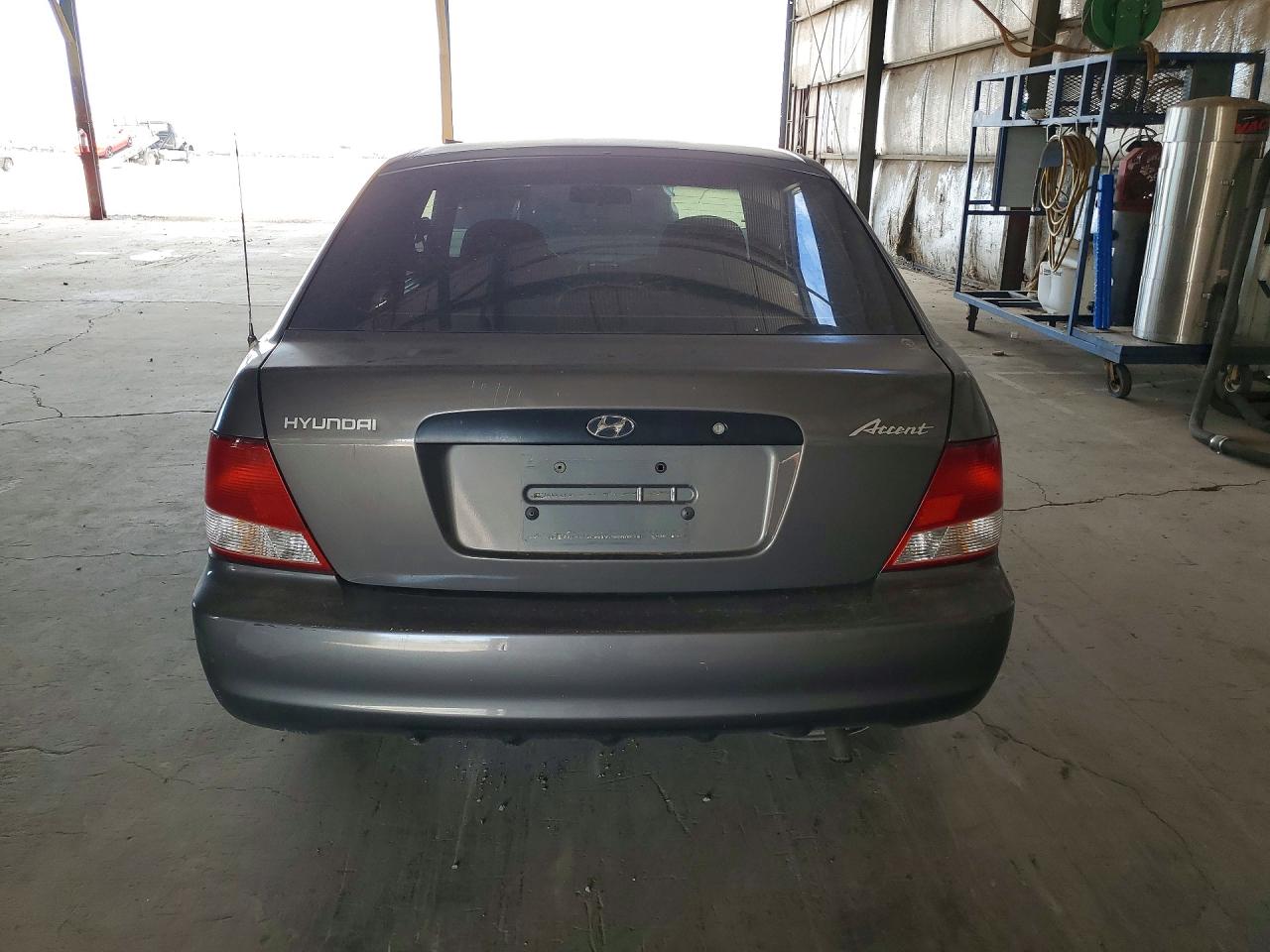 2001 Hyundai Accent L Gray vin: KMHCF35G71U134481