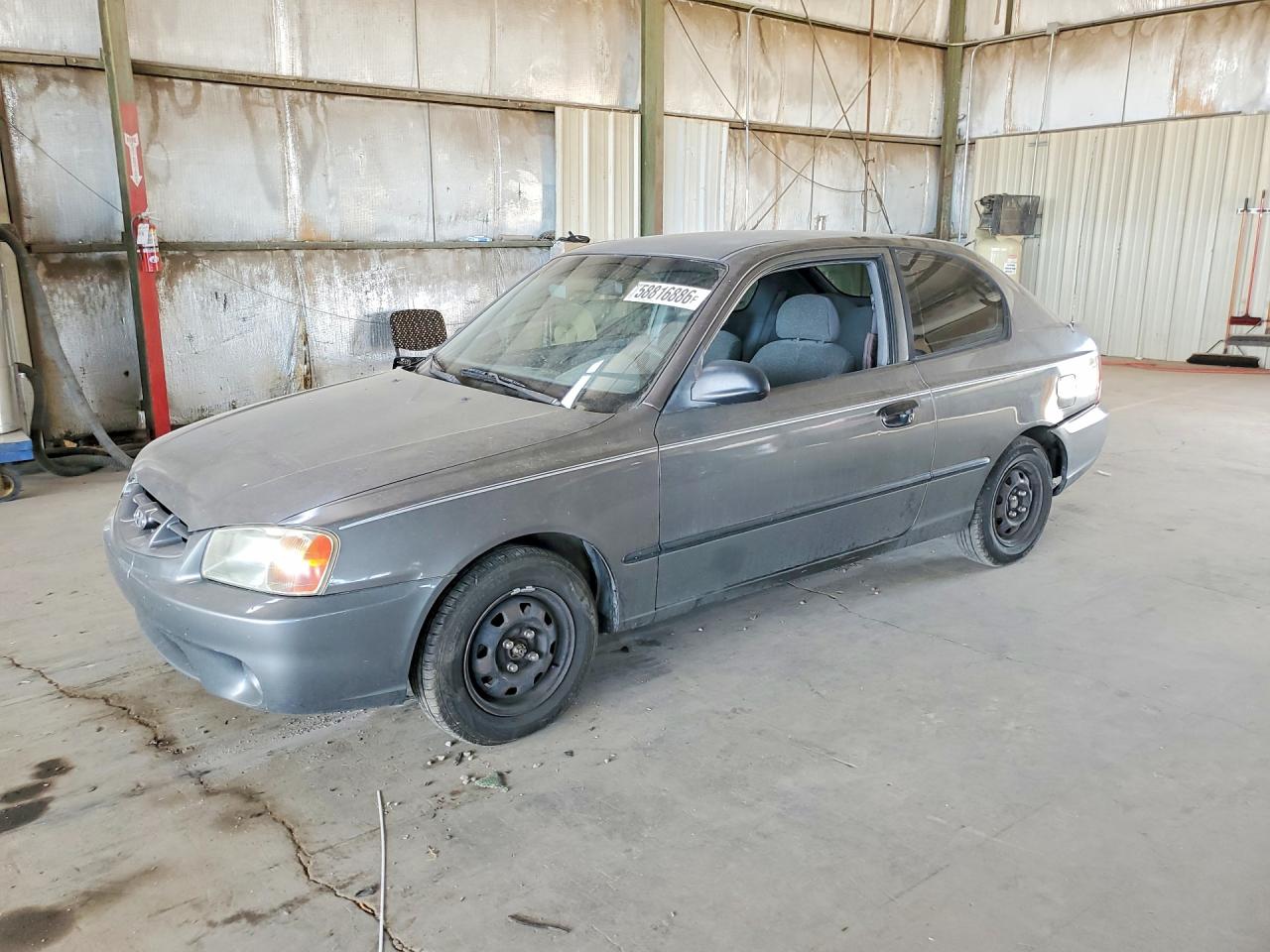 2001 Hyundai Accent L Gray vin: KMHCF35G71U134481