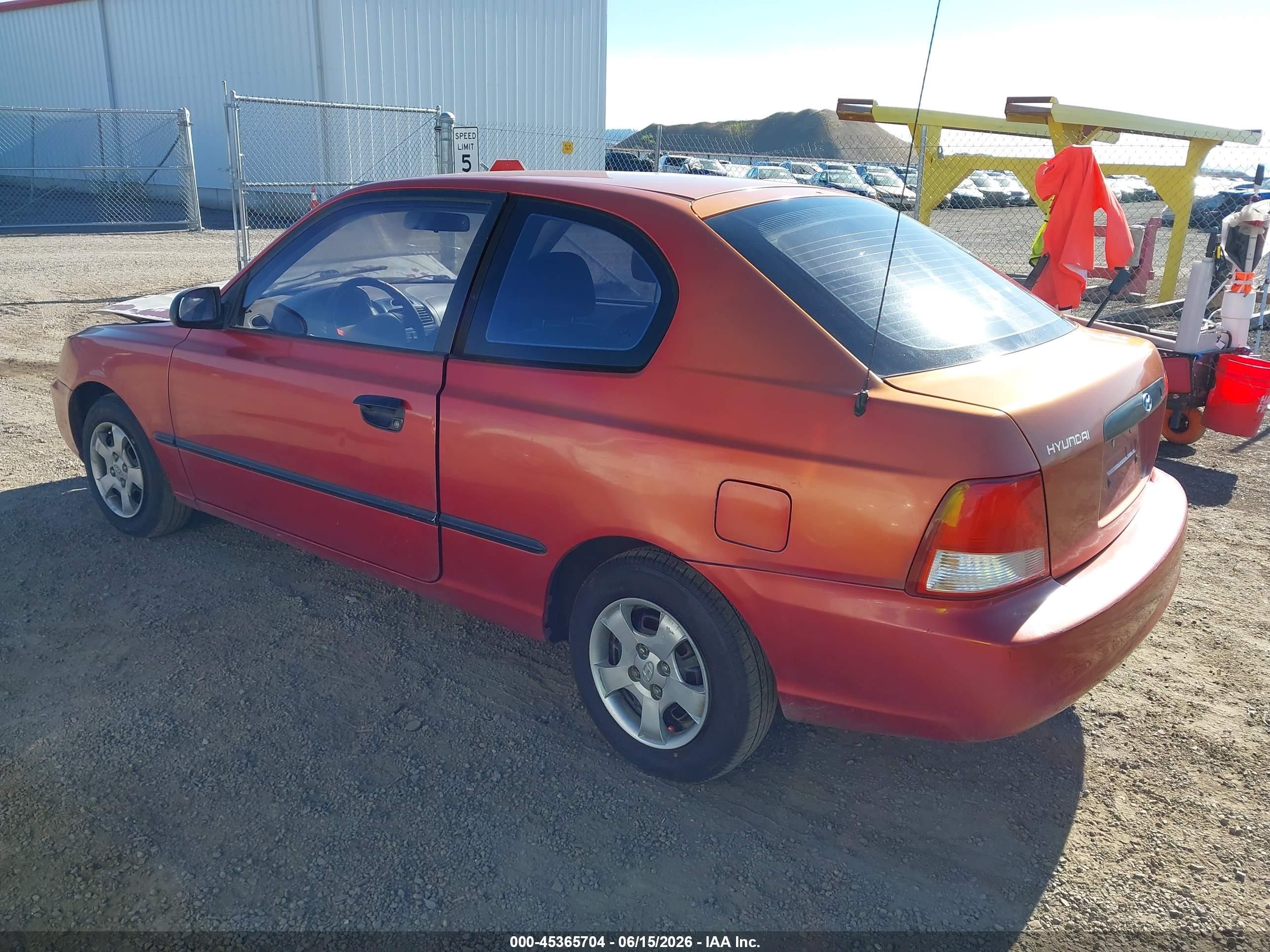 2000 Hyundai Accent L Red vin: KMHCF35GXYU014751