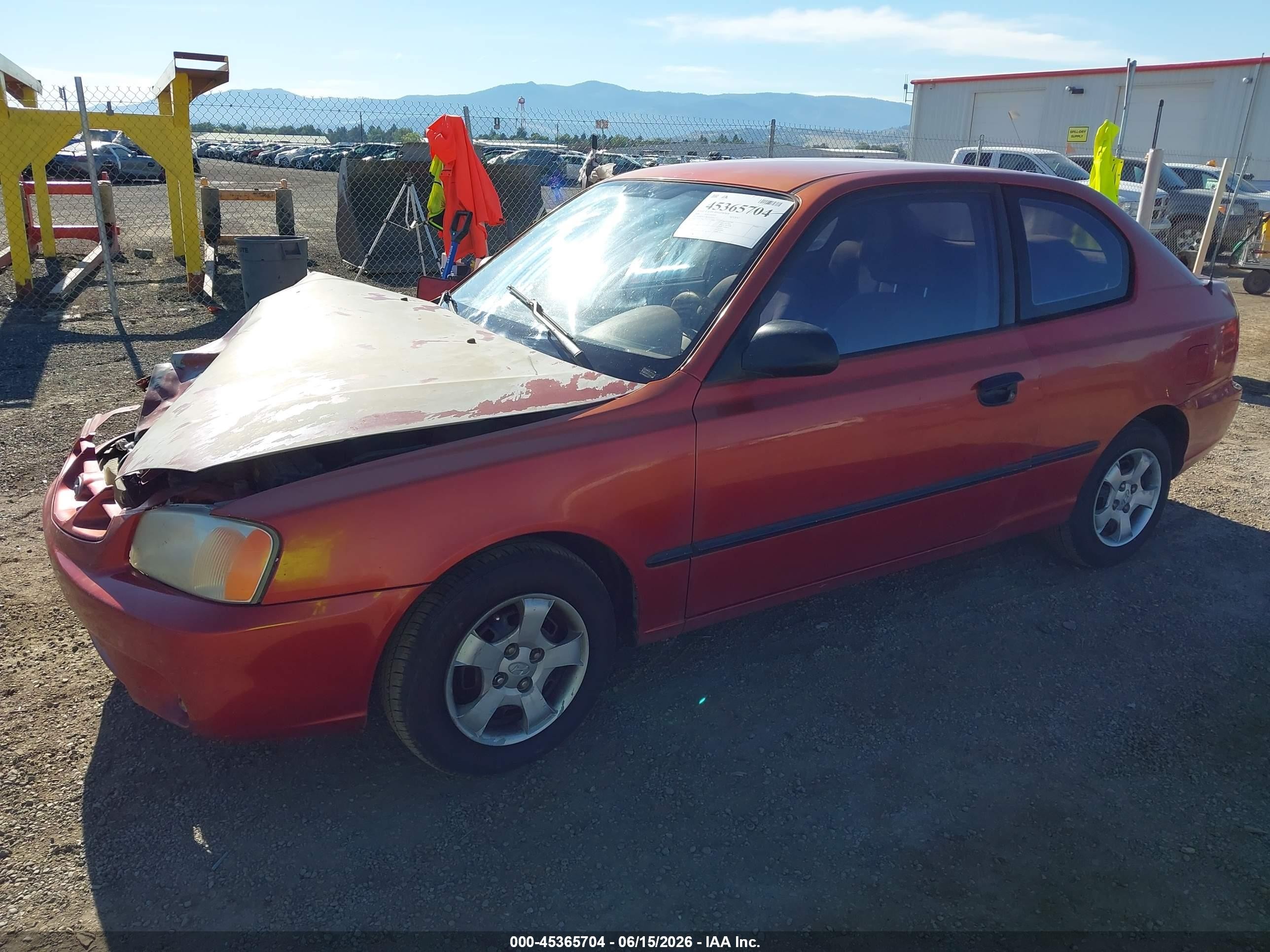 2000 Hyundai Accent L Red vin: KMHCF35GXYU014751
