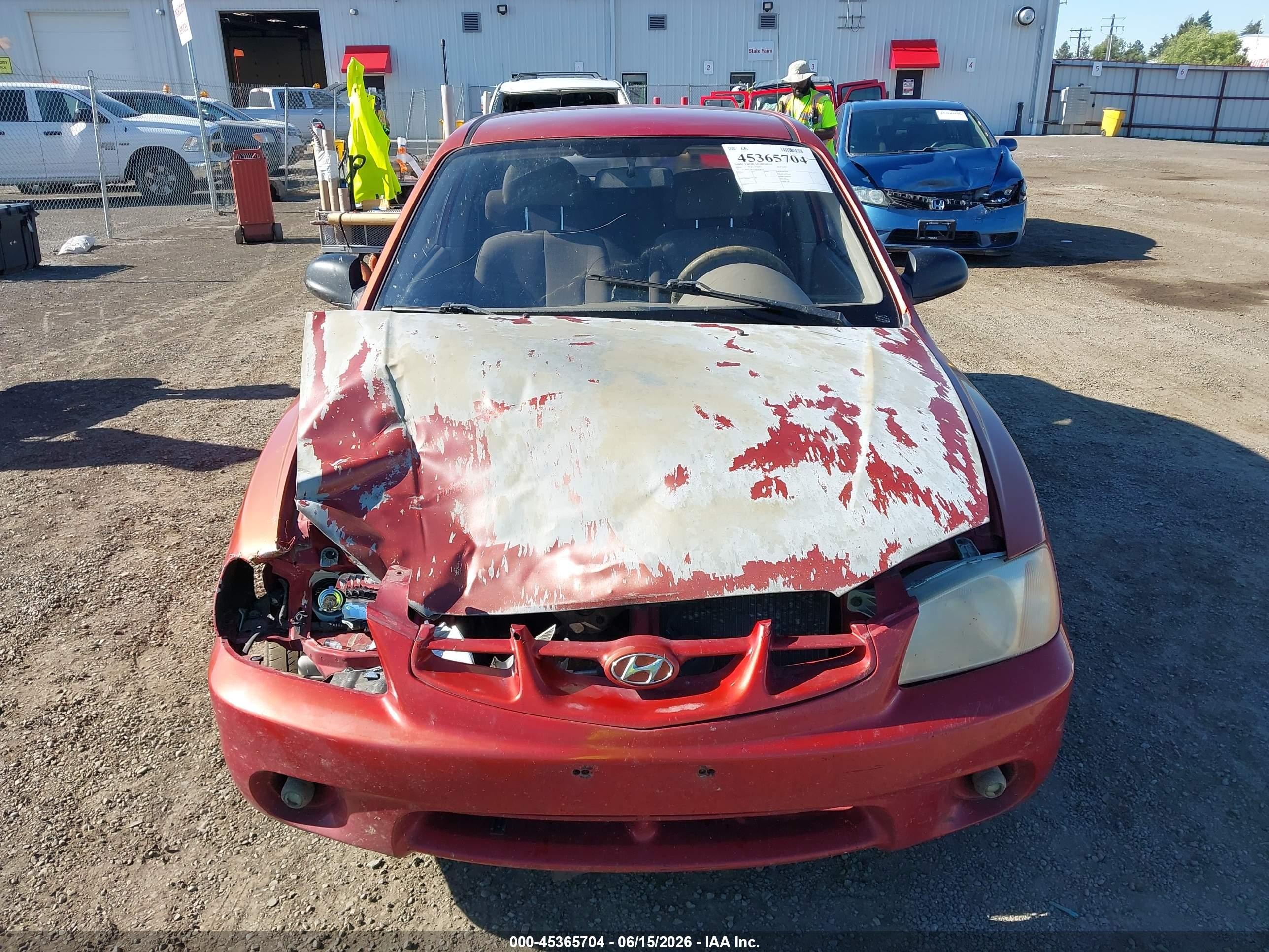 2000 Hyundai Accent L Red vin: KMHCF35GXYU014751