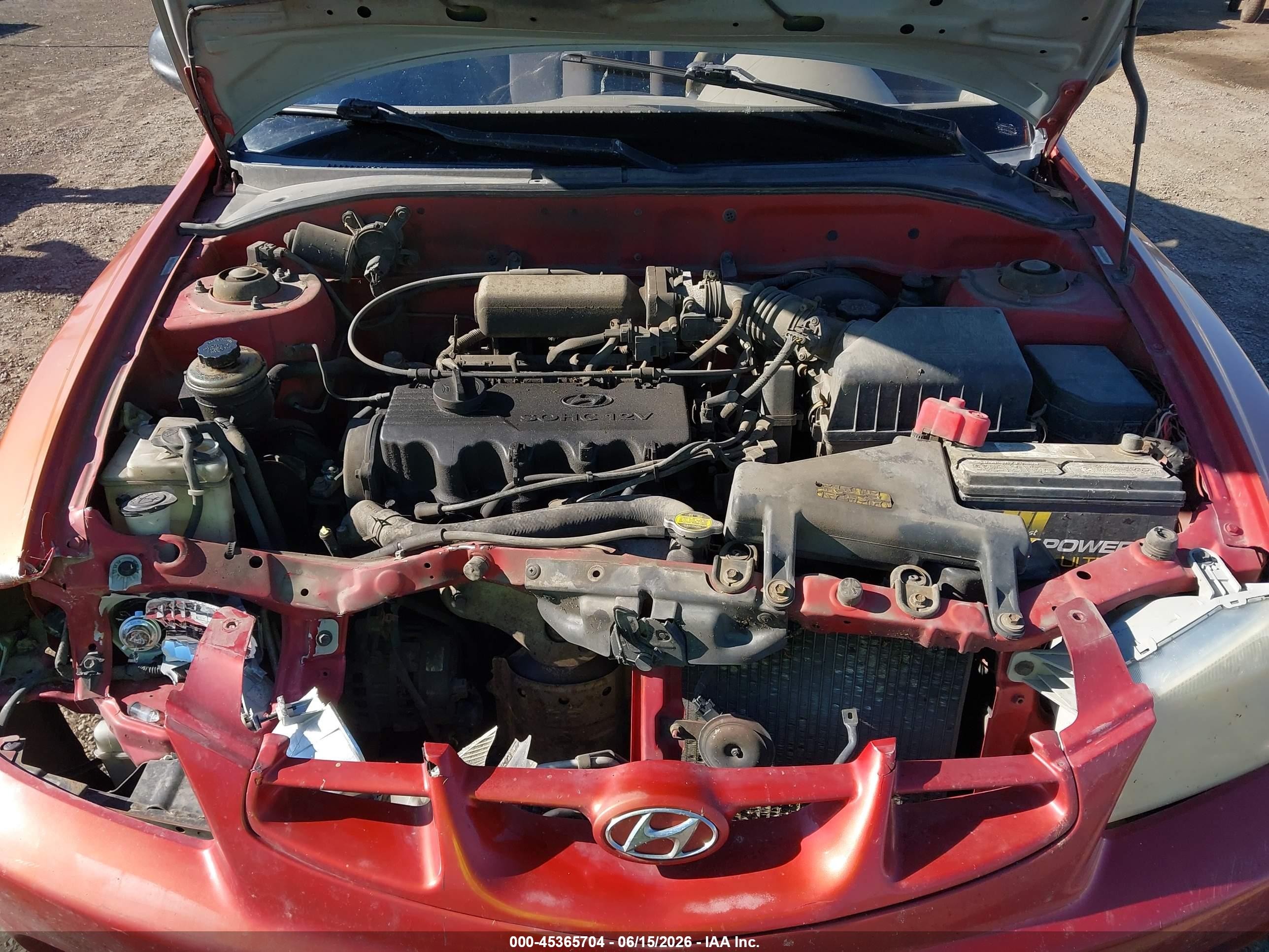 2000 Hyundai Accent L Red vin: KMHCF35GXYU014751