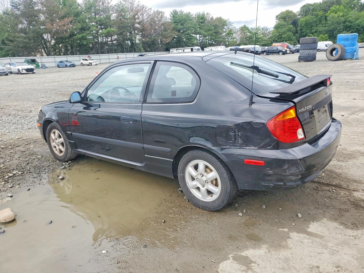 2004 Hyundai Accent Gl Black vin: KMHCG35C04U303951