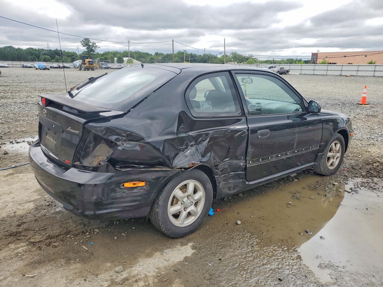 2004 Hyundai Accent Gl Black vin: KMHCG35C04U303951