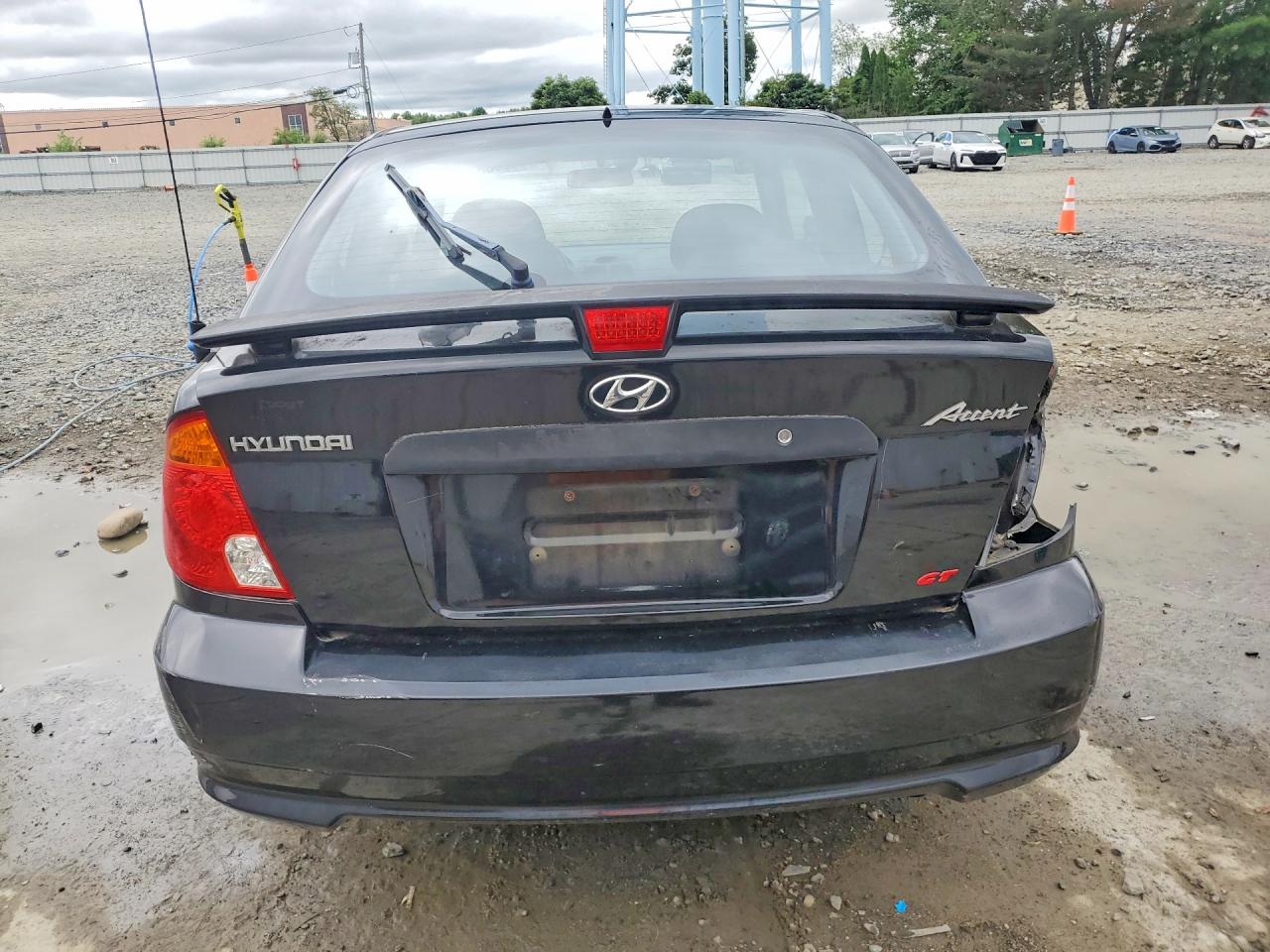 2004 Hyundai Accent Gl Black vin: KMHCG35C04U303951