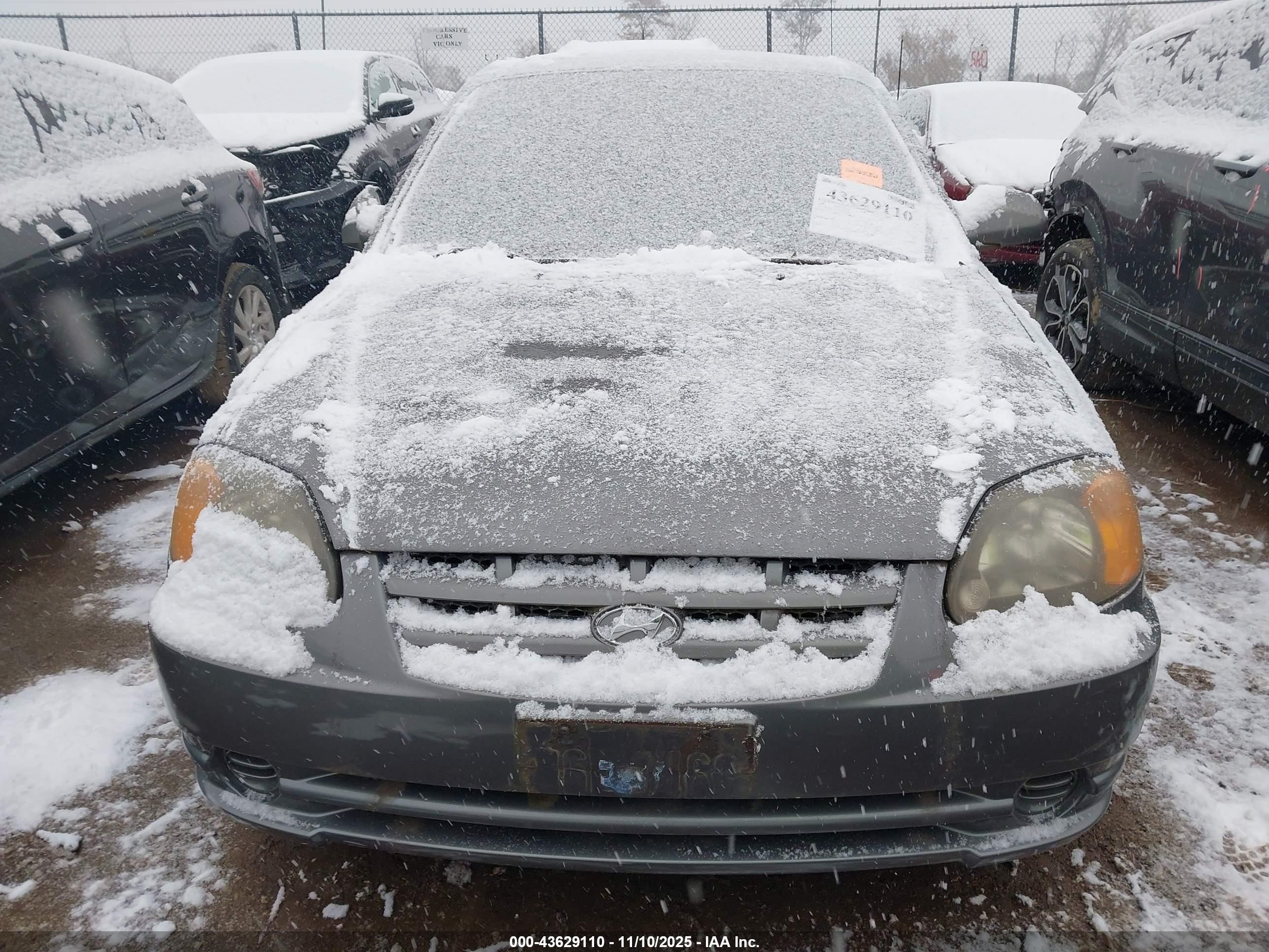 2004 Hyundai Accent Gl/gt Gray vin: KMHCG35C24U315356
