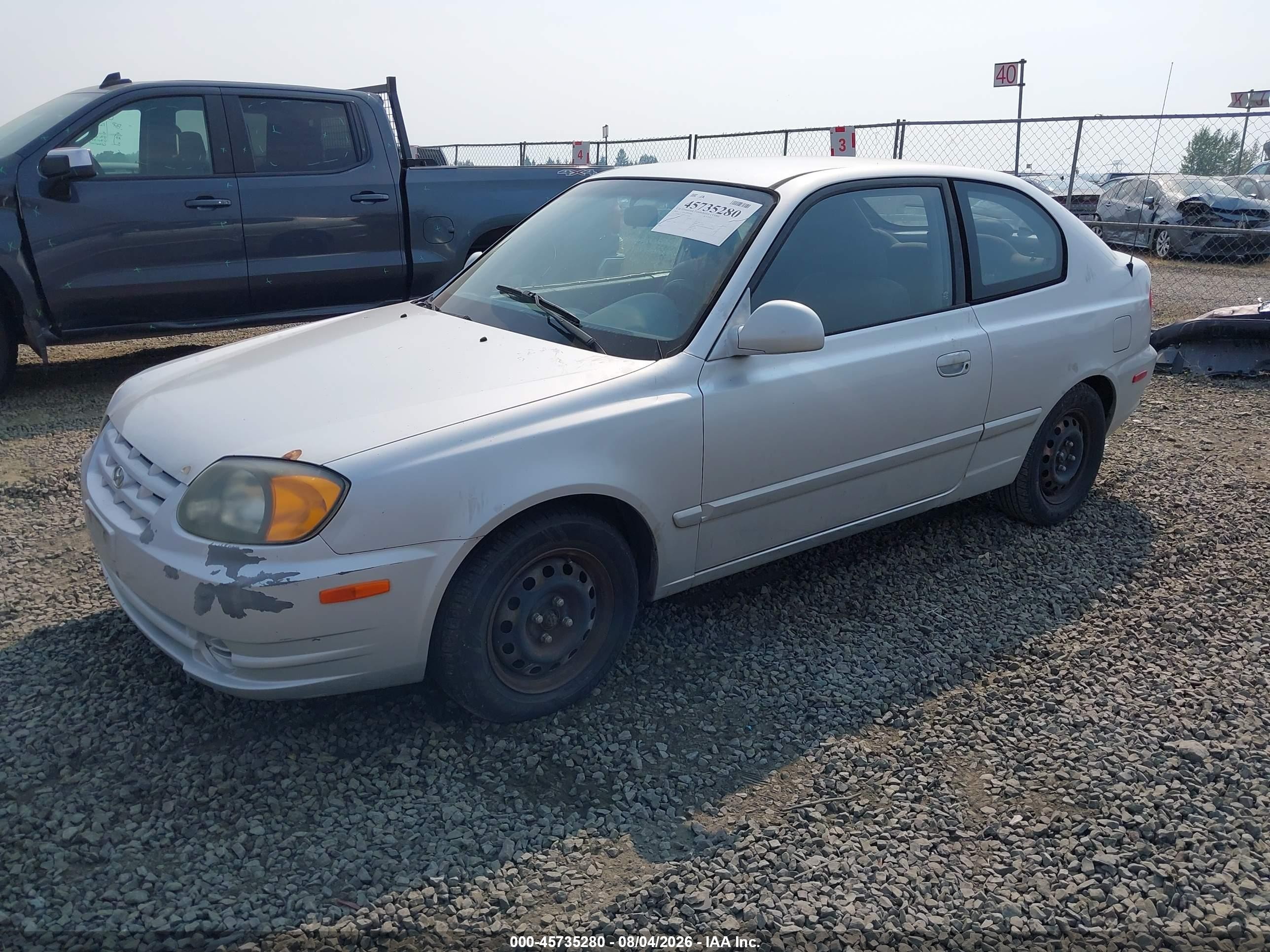 2005 Hyundai Accent Gls/gt Серебряный vin: KMHCG35C25U325418