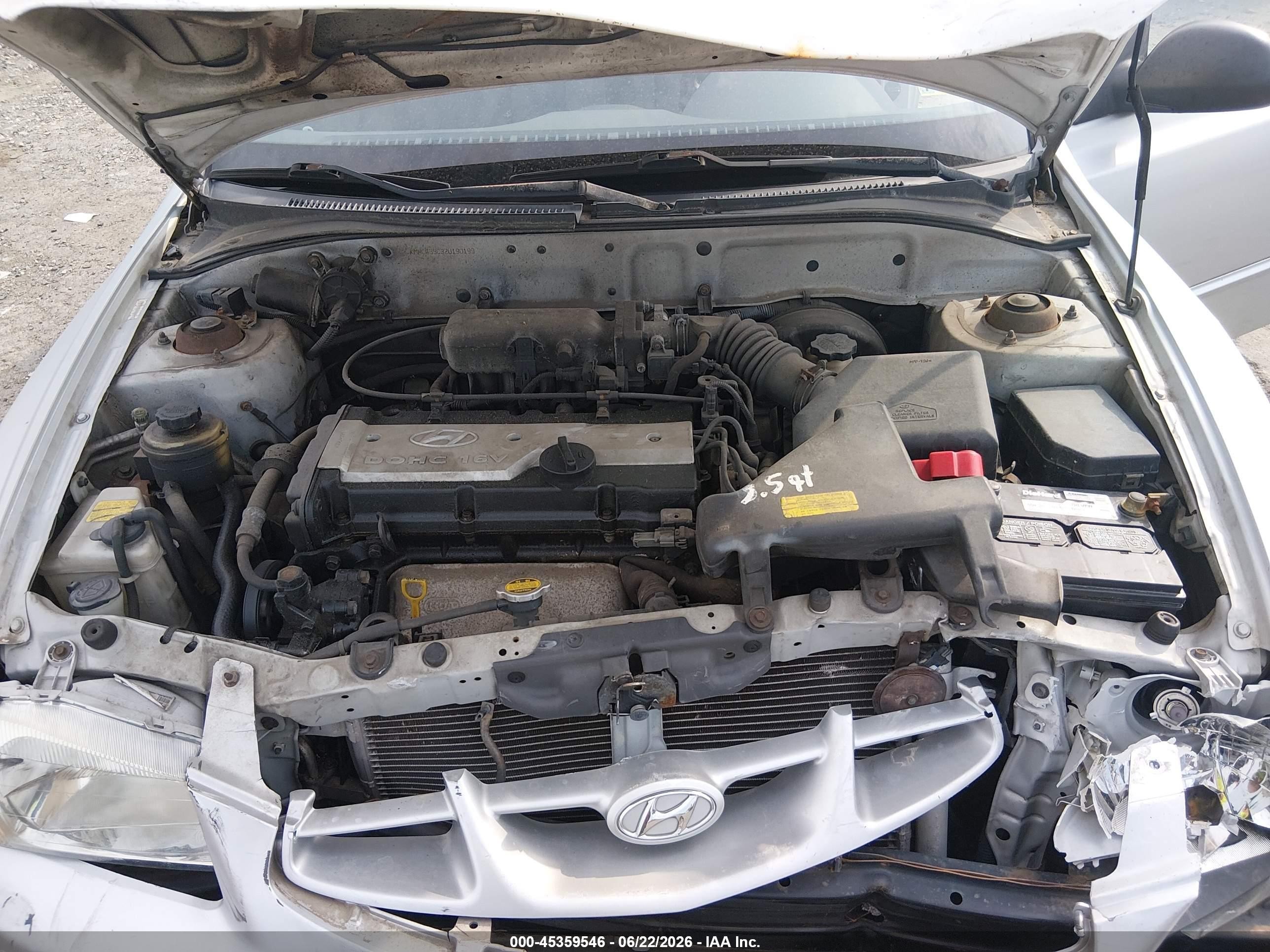 2002 Hyundai Accent Gs Silver vin: KMHCG35C32U190199