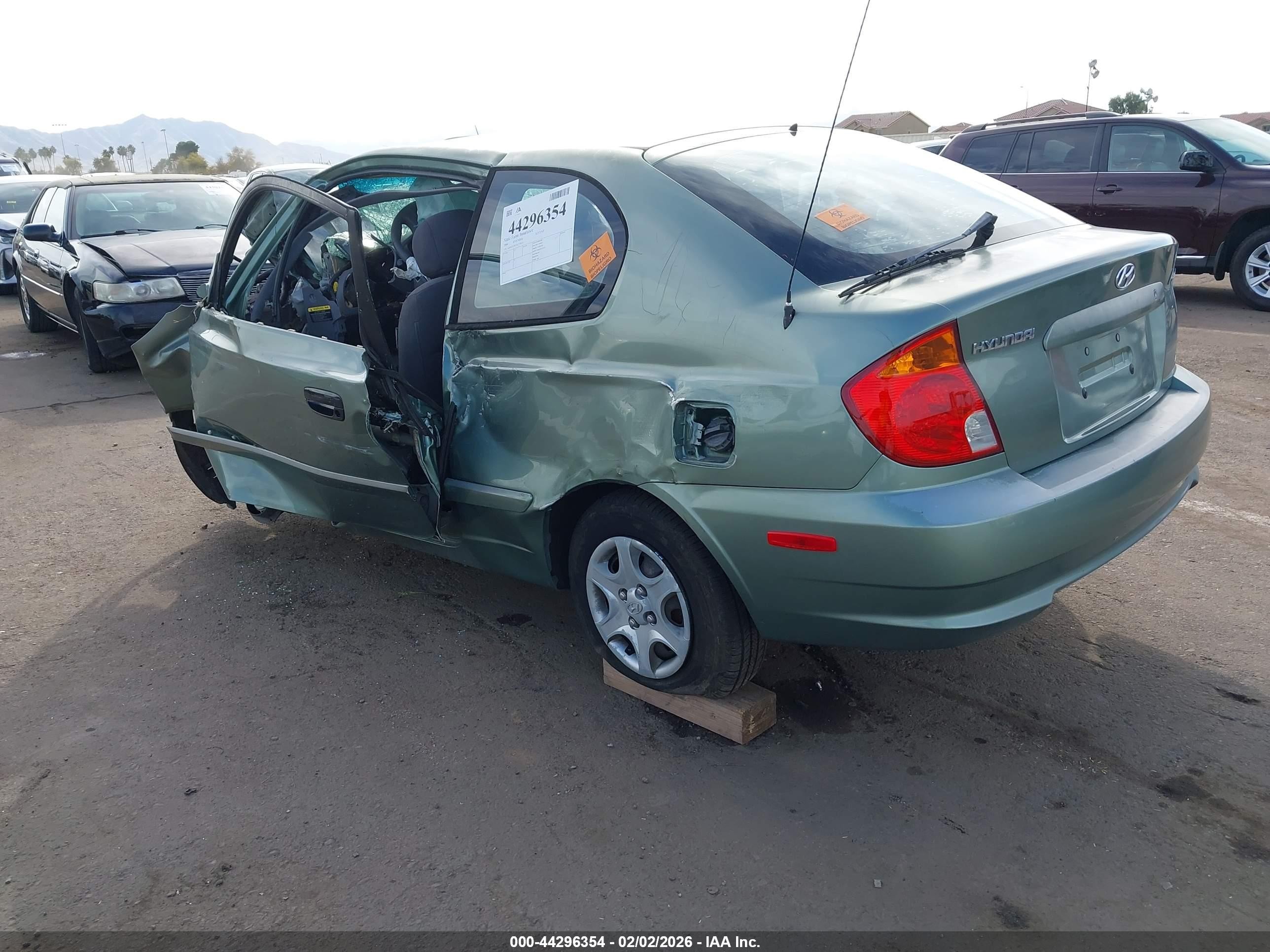 2004 Hyundai Accent Gl/gt Green vin: KMHCG35C34U279175