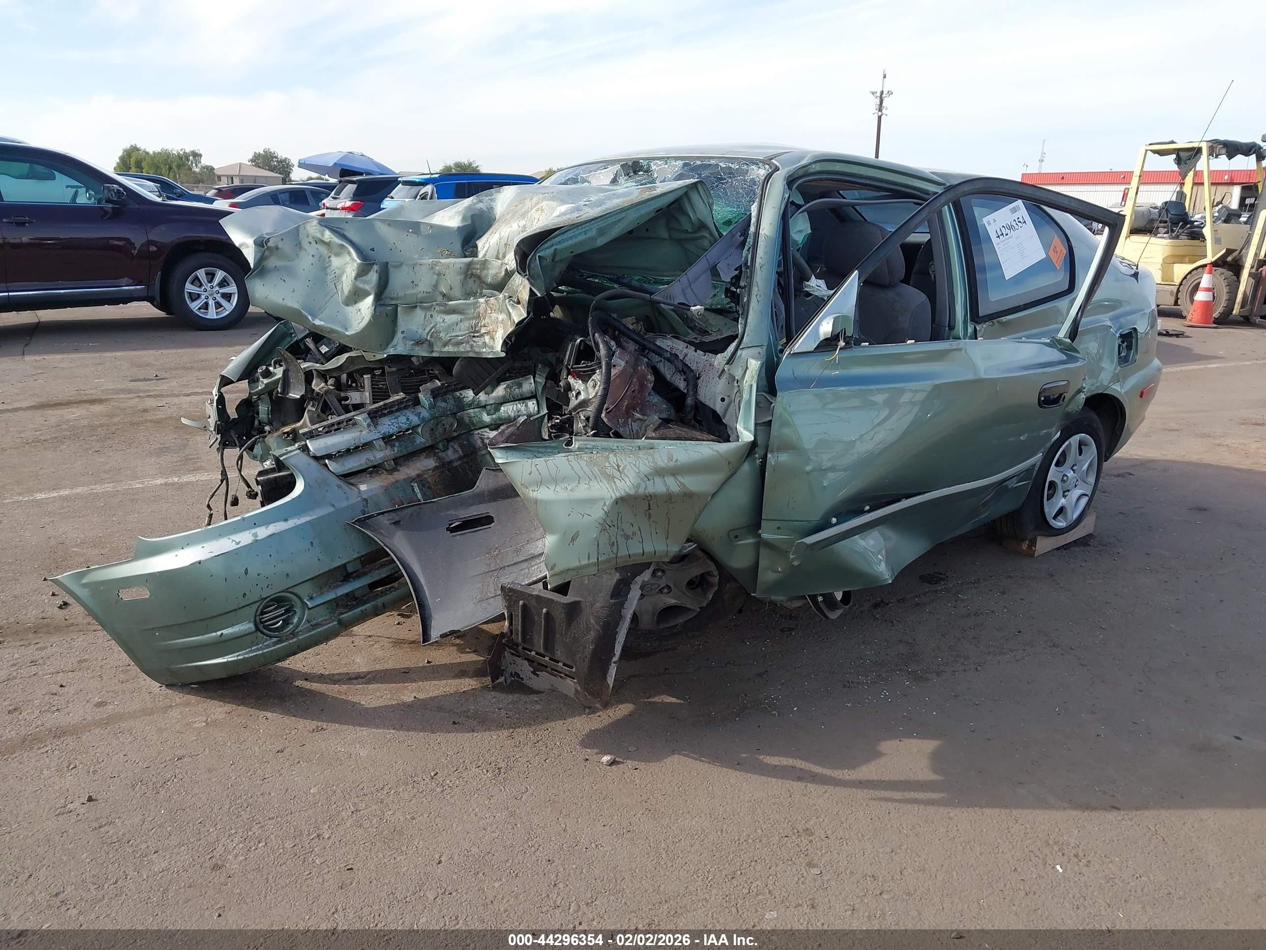 2004 Hyundai Accent Gl/gt Green vin: KMHCG35C34U279175