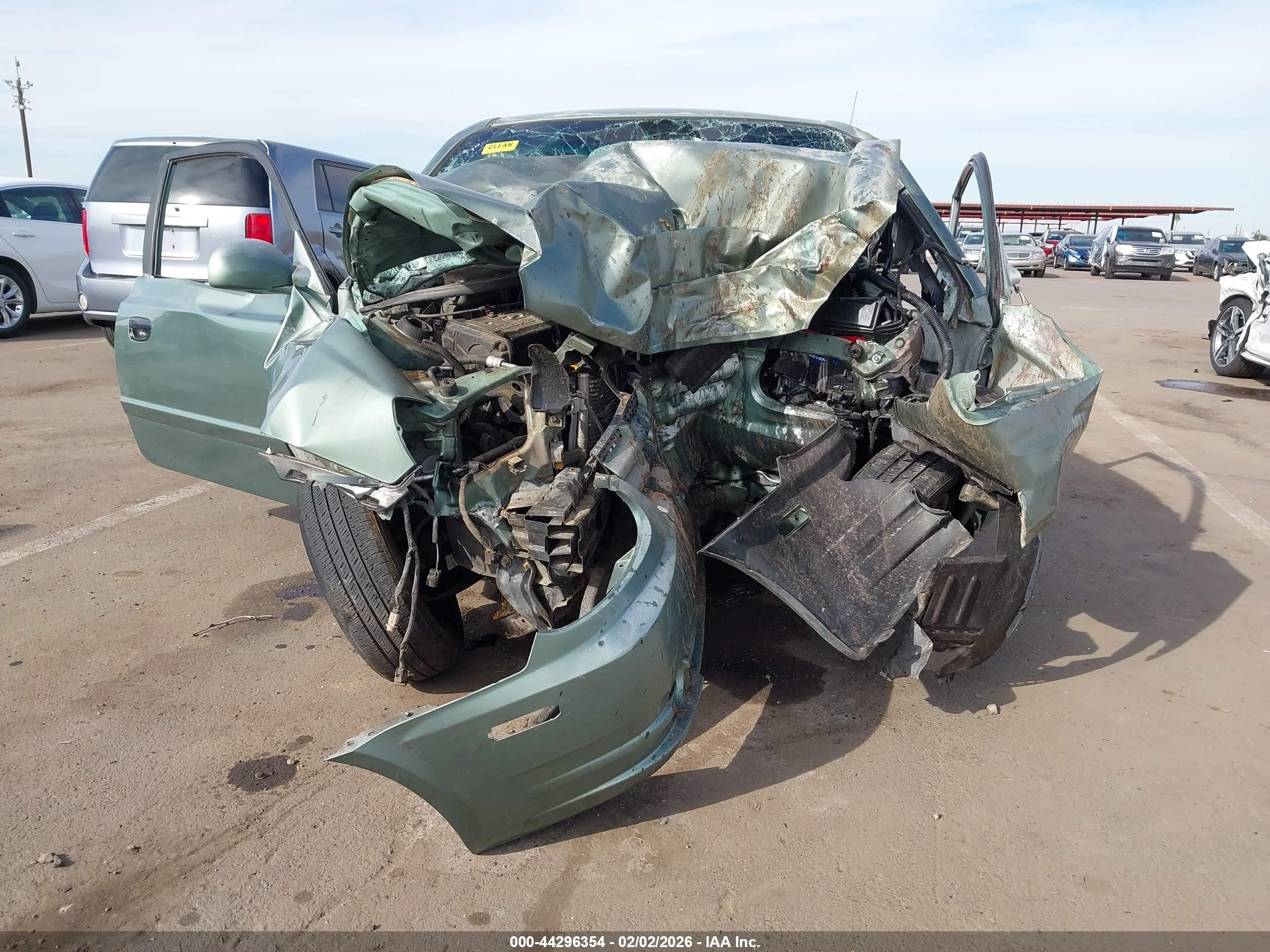 2004 Hyundai Accent Gl/gt Green vin: KMHCG35C34U279175