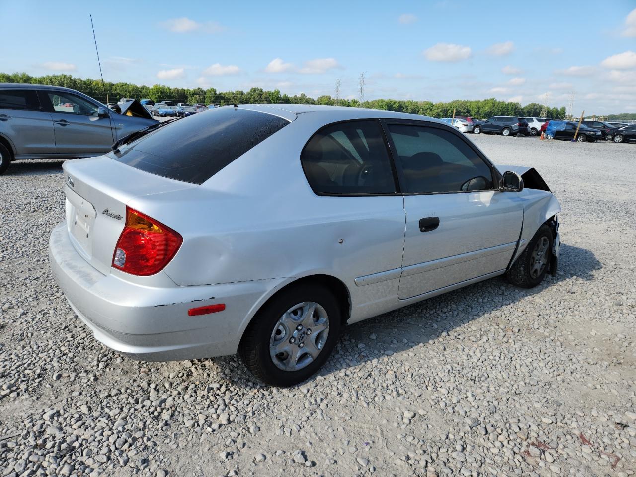 2004 Hyundai Accent Gl Gray vin: KMHCG35C34U300980