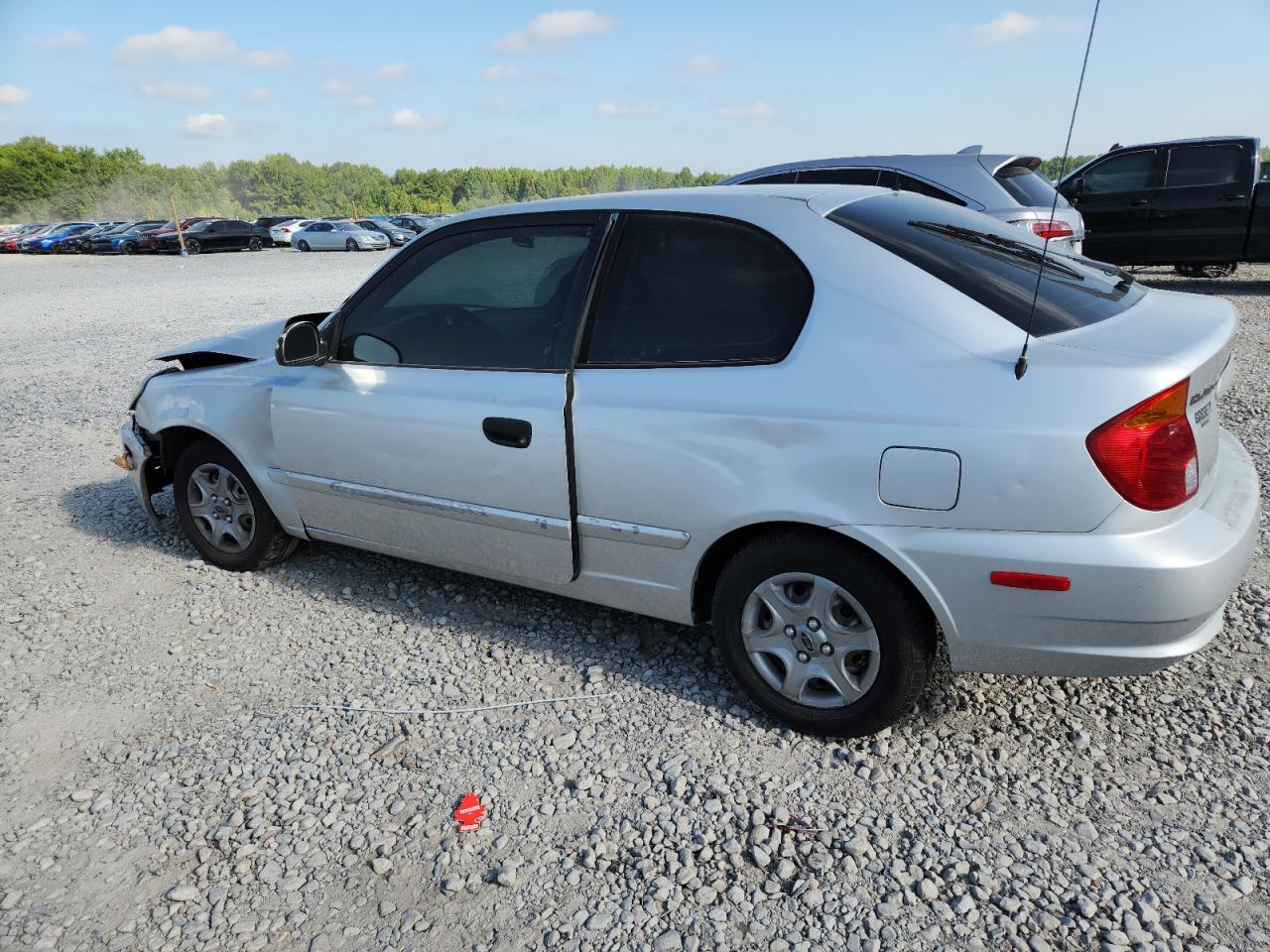 2004 Hyundai Accent Gl Gray vin: KMHCG35C34U300980
