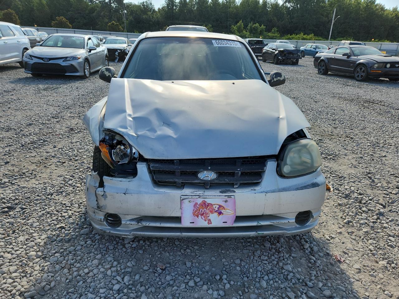 2004 Hyundai Accent Gl Gray vin: KMHCG35C34U300980