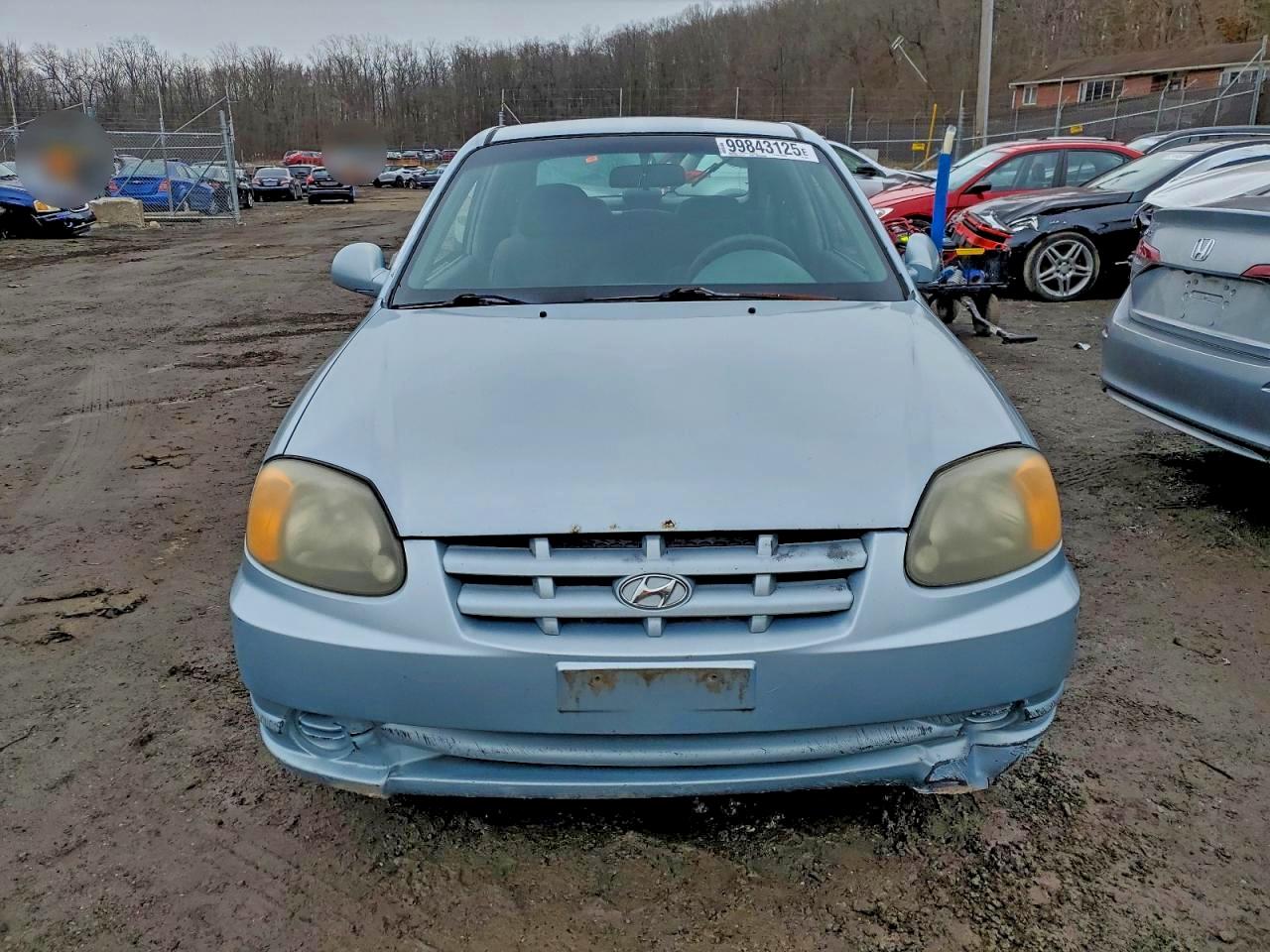 2004 Hyundai Accent Gl Turquoise vin: KMHCG35C34U317181