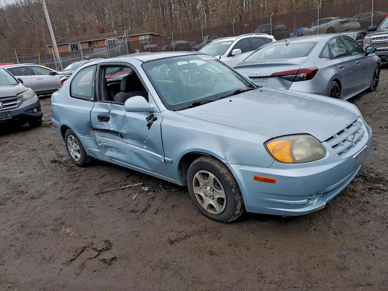 2004 Hyundai Accent Gl Turquoise vin: KMHCG35C34U317181