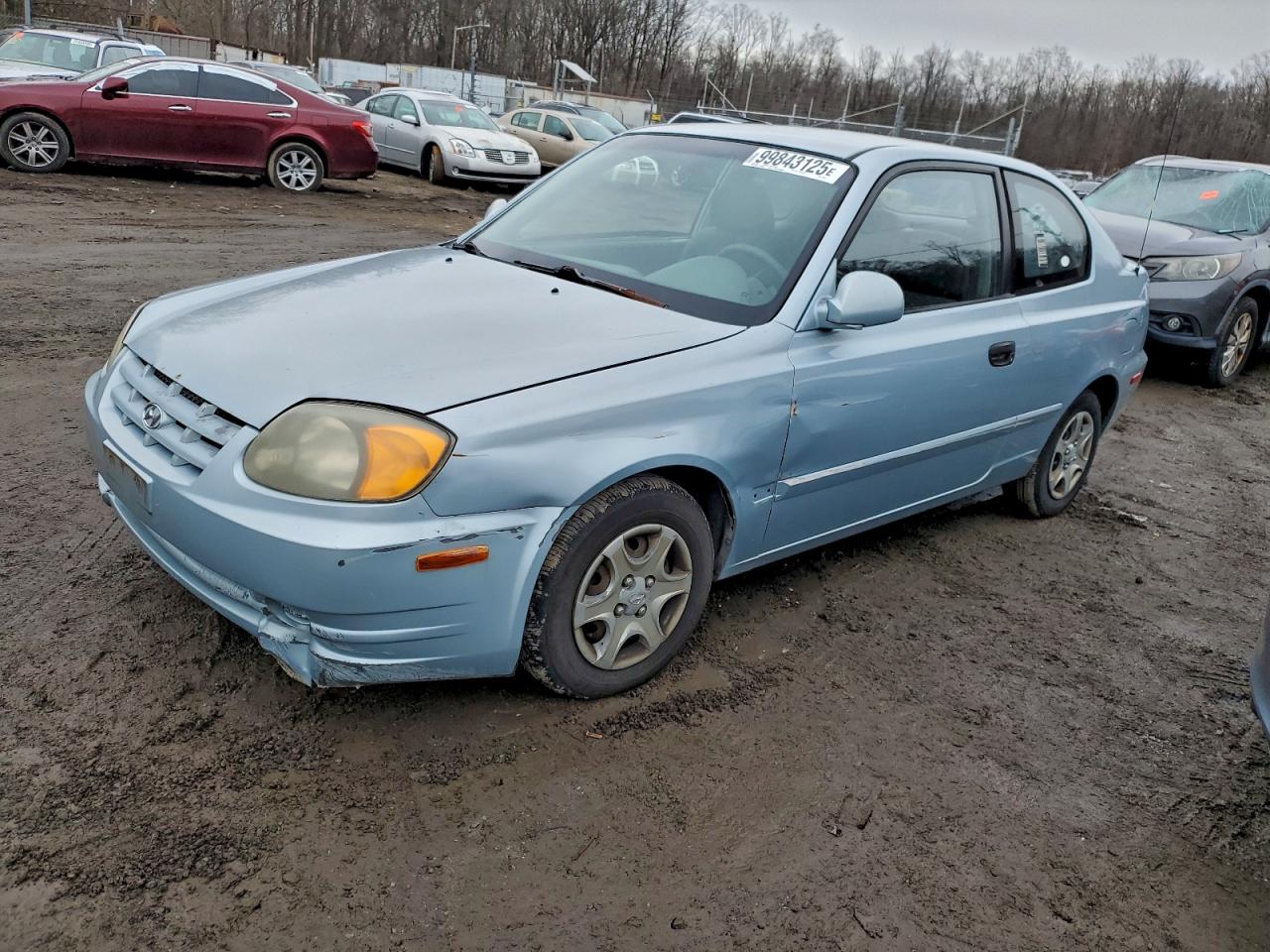 2004 Hyundai Accent Gl Turquoise vin: KMHCG35C34U317181