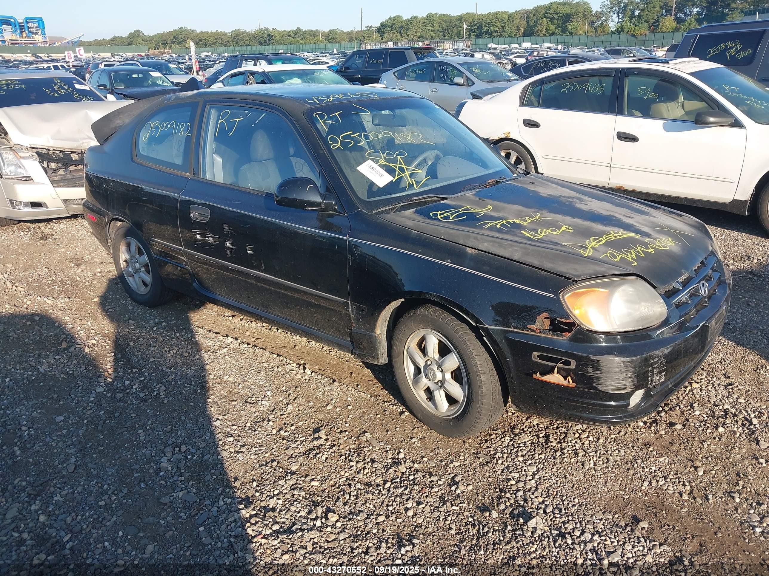 2004 Hyundai Accent Gl/gt Черный vin: KMHCG35C44U305301