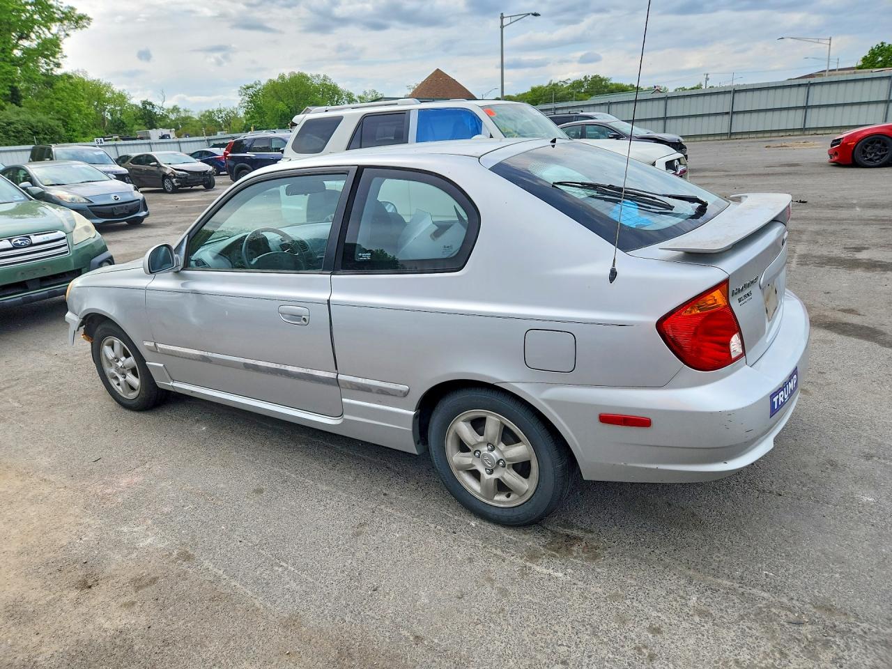 2005 Hyundai Accent Gs Silver vin: KMHCG35C45U350630
