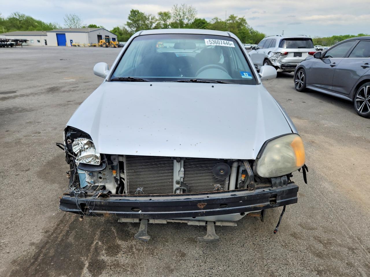2005 Hyundai Accent Gs Silver vin: KMHCG35C45U350630