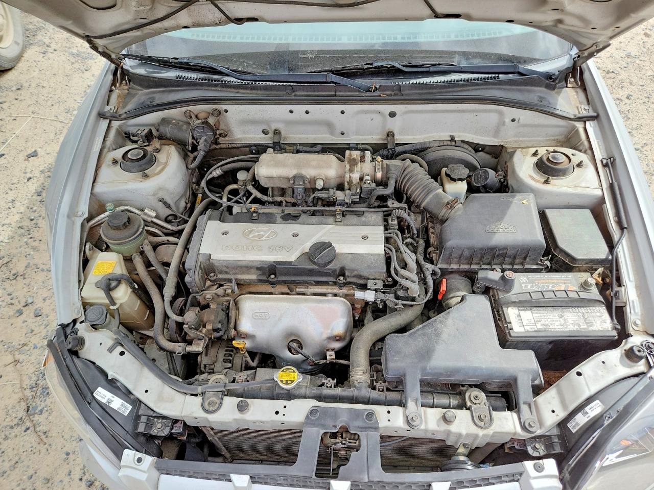 2004 Hyundai Accent Gl Silver vin: KMHCG35C54U279677