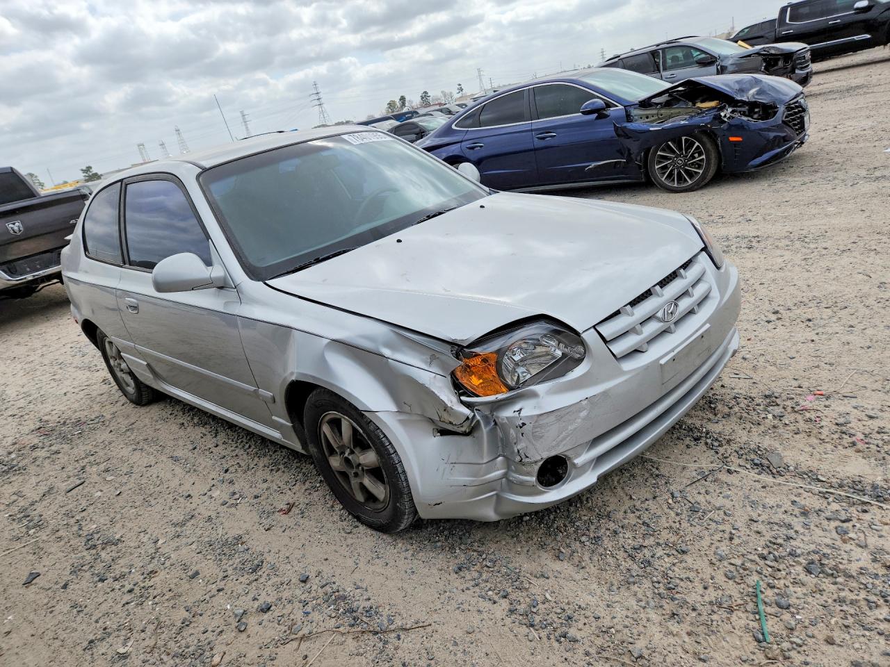 2004 Hyundai Accent Gl Silver vin: KMHCG35C54U279677