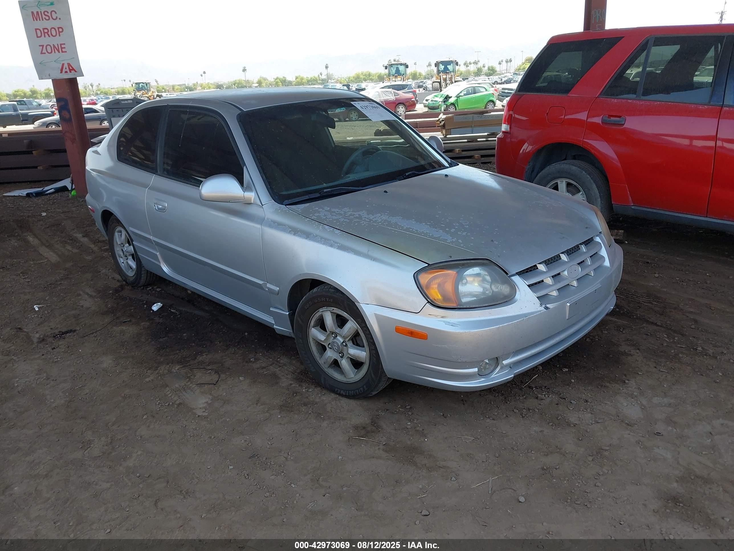 2004 Hyundai Accent Gl/gt Gray vin: KMHCG35C54U284202