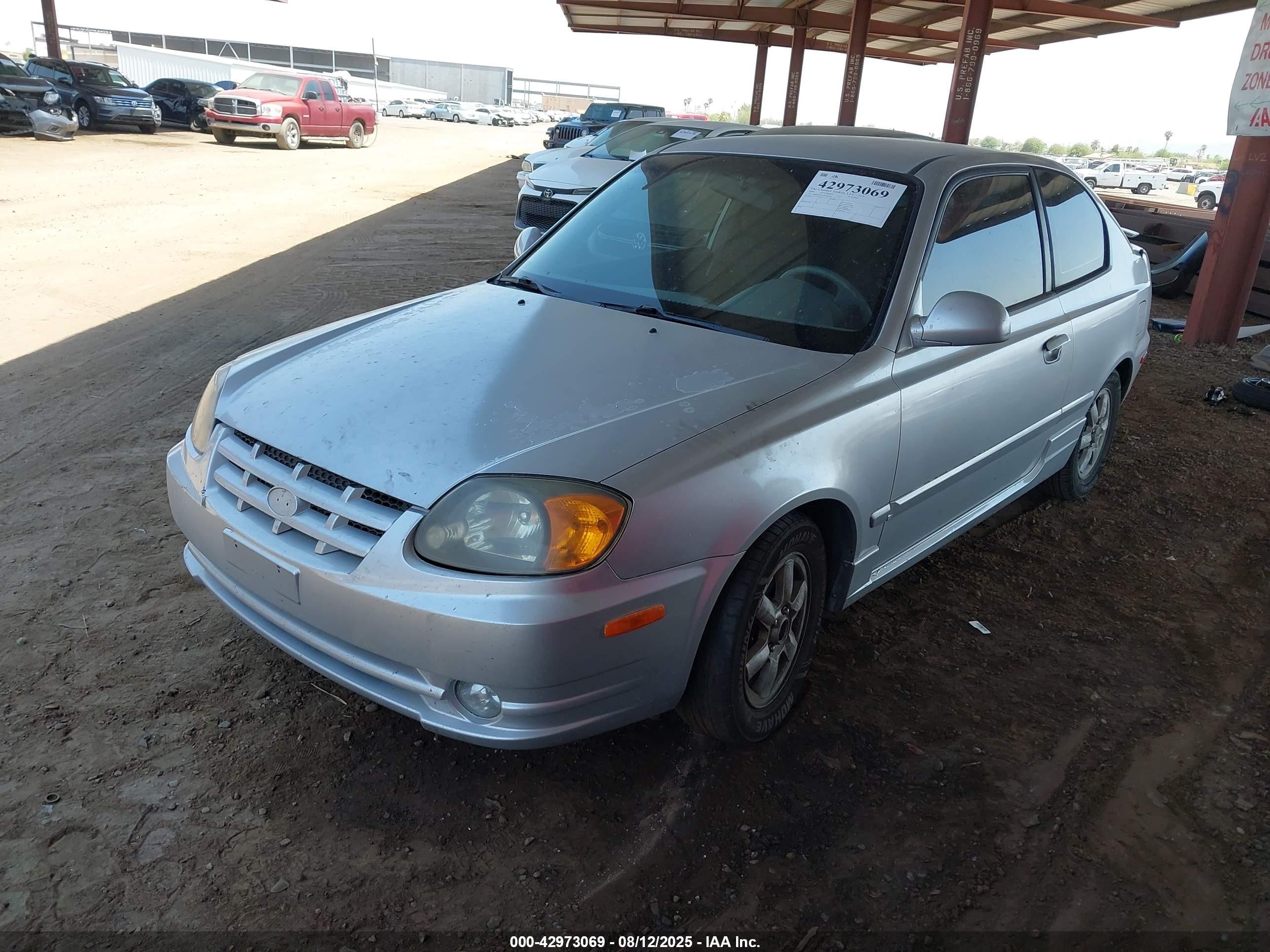 2004 Hyundai Accent Gl/gt Gray vin: KMHCG35C54U284202