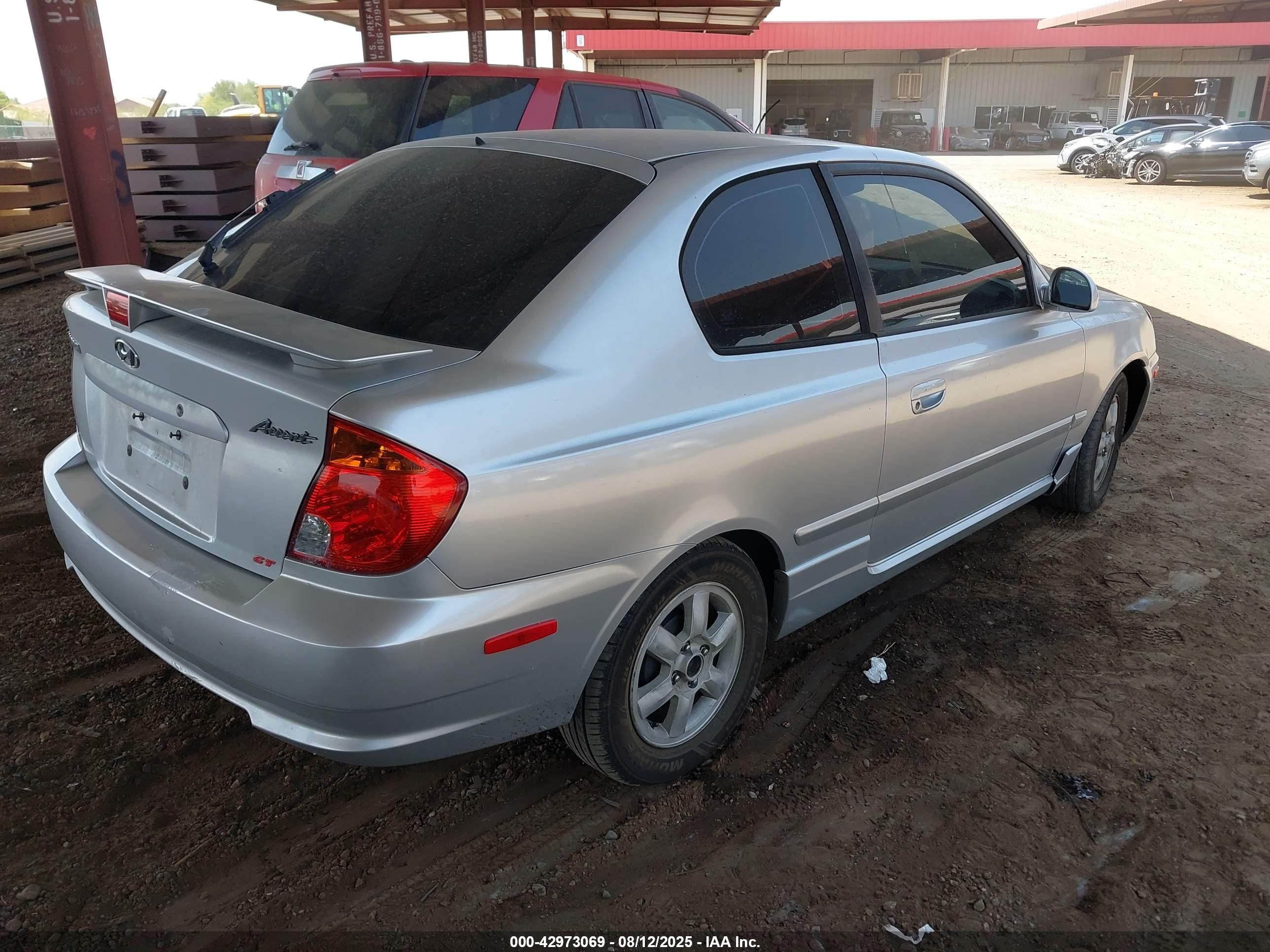 2004 Hyundai Accent Gl/gt Gray vin: KMHCG35C54U284202