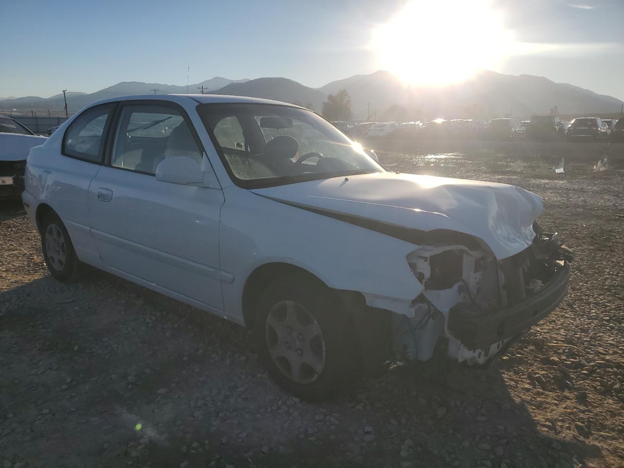 2004 Hyundai Accent Gl Белый vin: KMHCG35C54U285740