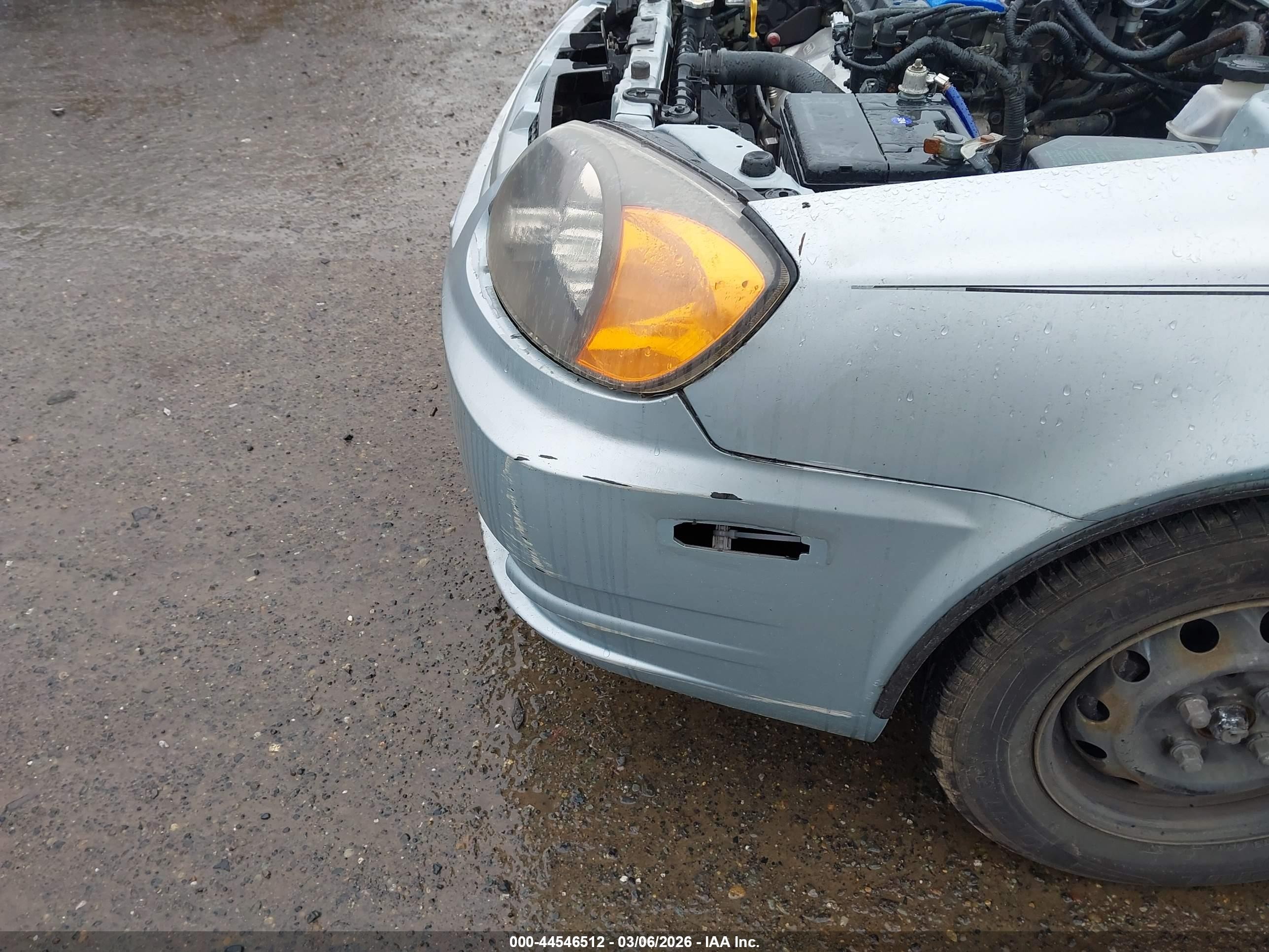 2004 Hyundai Accent Gl/gt Light Blue vin: KMHCG35C54U303766