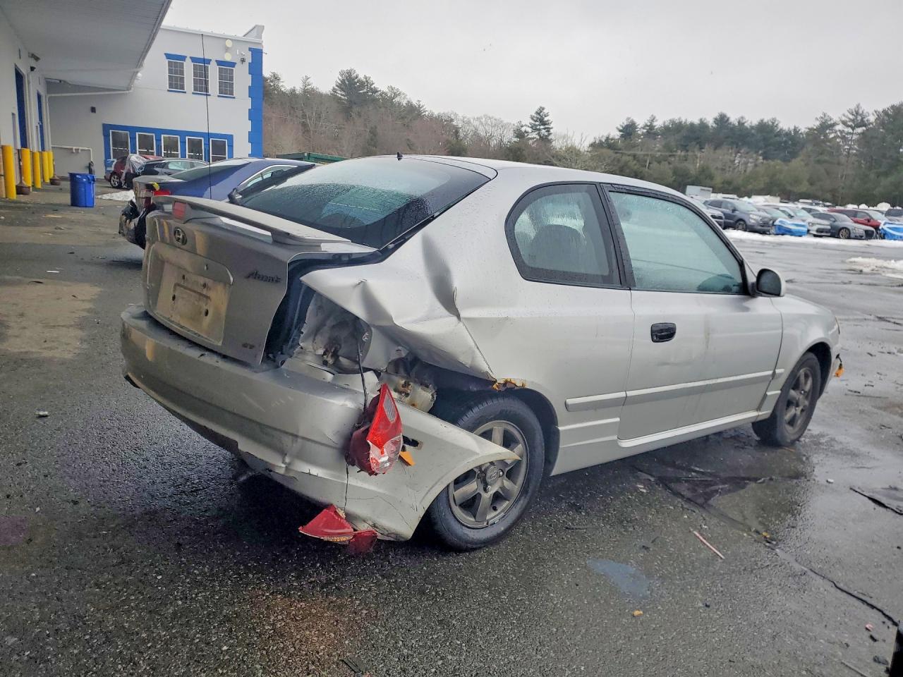2004 Hyundai Accent Gl Silver vin: KMHCG35C64U279946