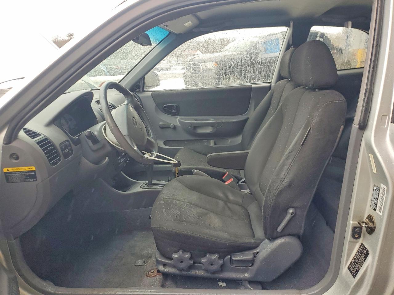 2004 Hyundai Accent Gl Silver vin: KMHCG35C64U279946