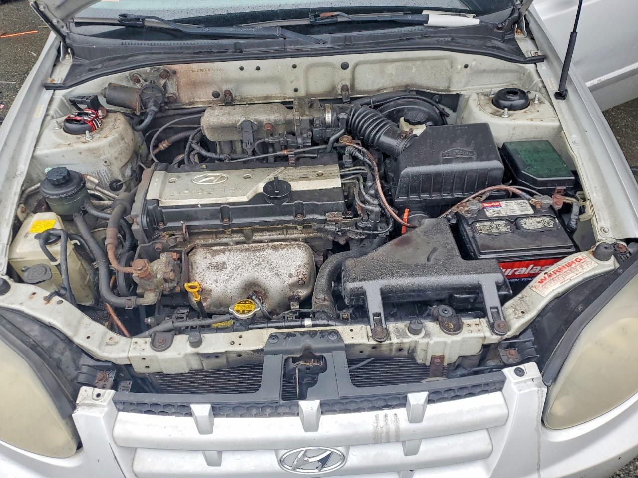 2004 Hyundai Accent Gl Silver vin: KMHCG35C64U279946