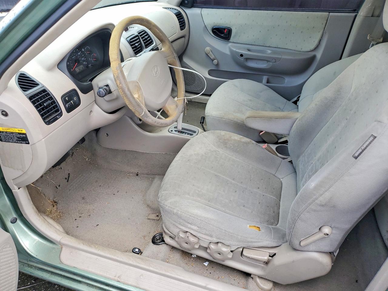 2004 Hyundai Accent Gl Silver vin: KMHCG35C64U286556