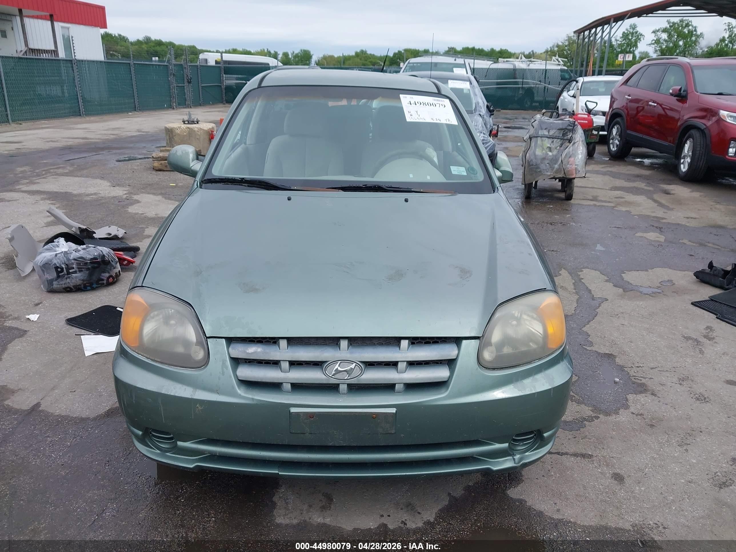 2004 Hyundai Accent Gl/gt Зеленый vin: KMHCG35C74U318527