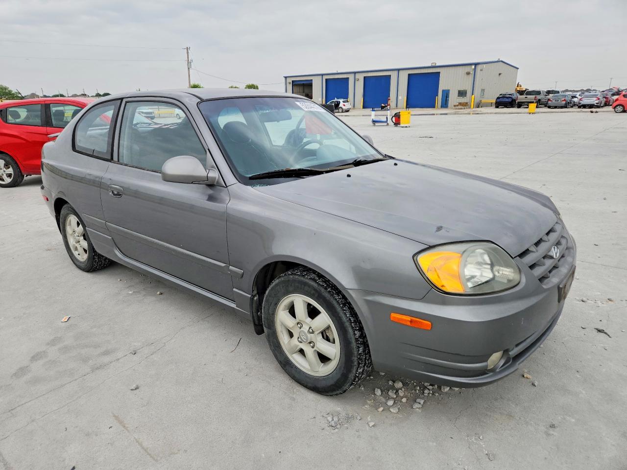 2005 Hyundai Accent Gs Gray vin: KMHCG35C75U322188