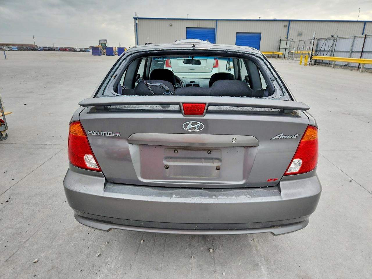 2005 Hyundai Accent Gs Gray vin: KMHCG35C75U322188