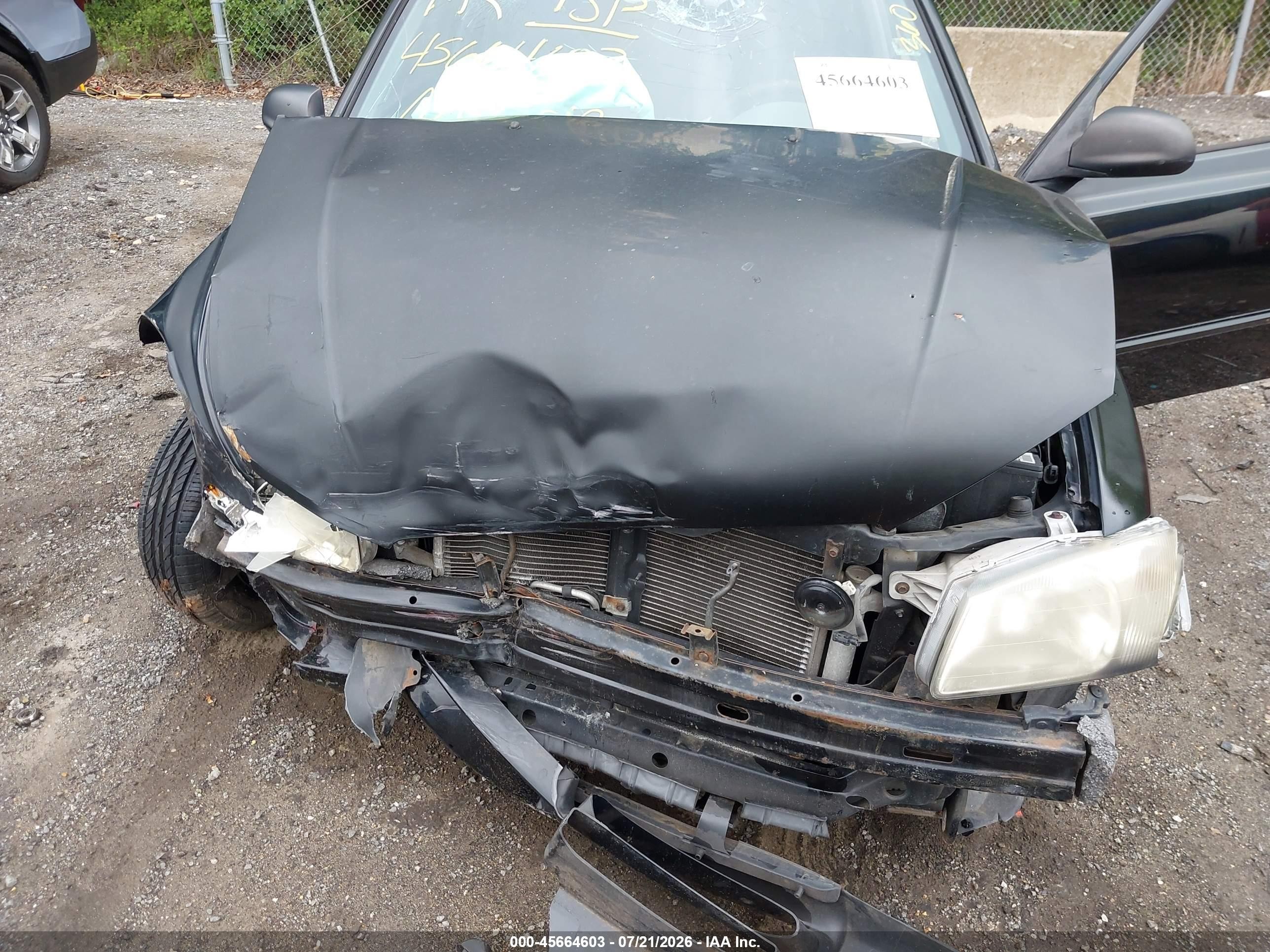 2001 Hyundai Accent Gs Black vin: KMHCG35C81U156404