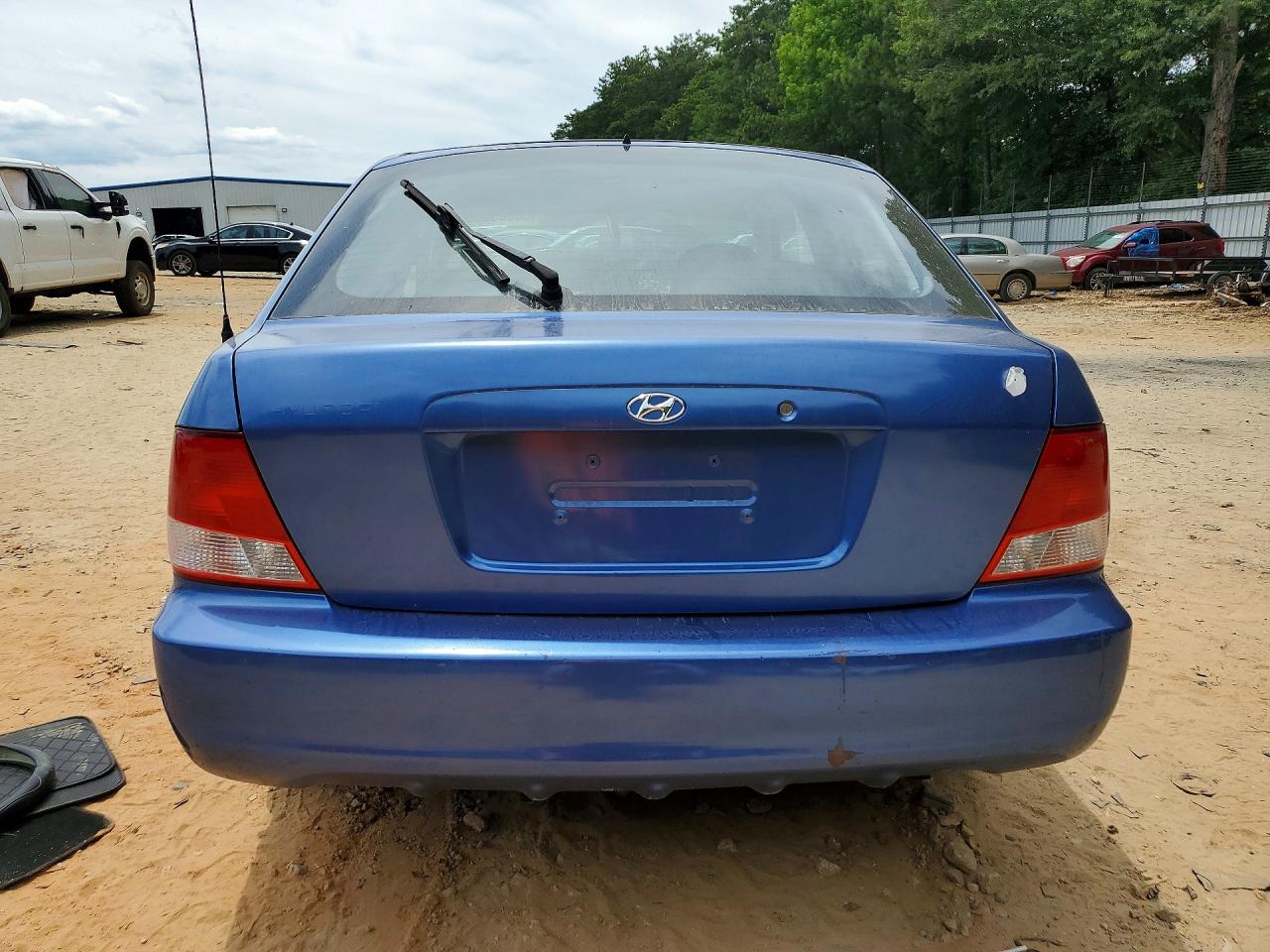 2002 Hyundai Accent Gs Blue vin: KMHCG35C82U210866