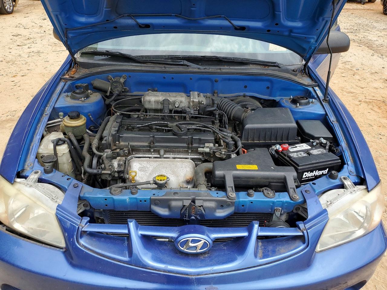 2002 Hyundai Accent Gs Blue vin: KMHCG35C82U210866