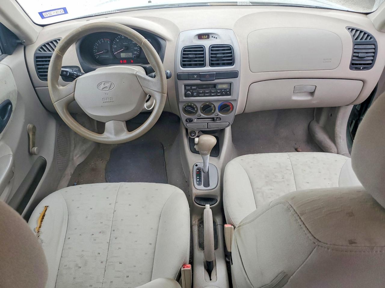 2004 Hyundai Accent Gl Green vin: KMHCG35C84U311439